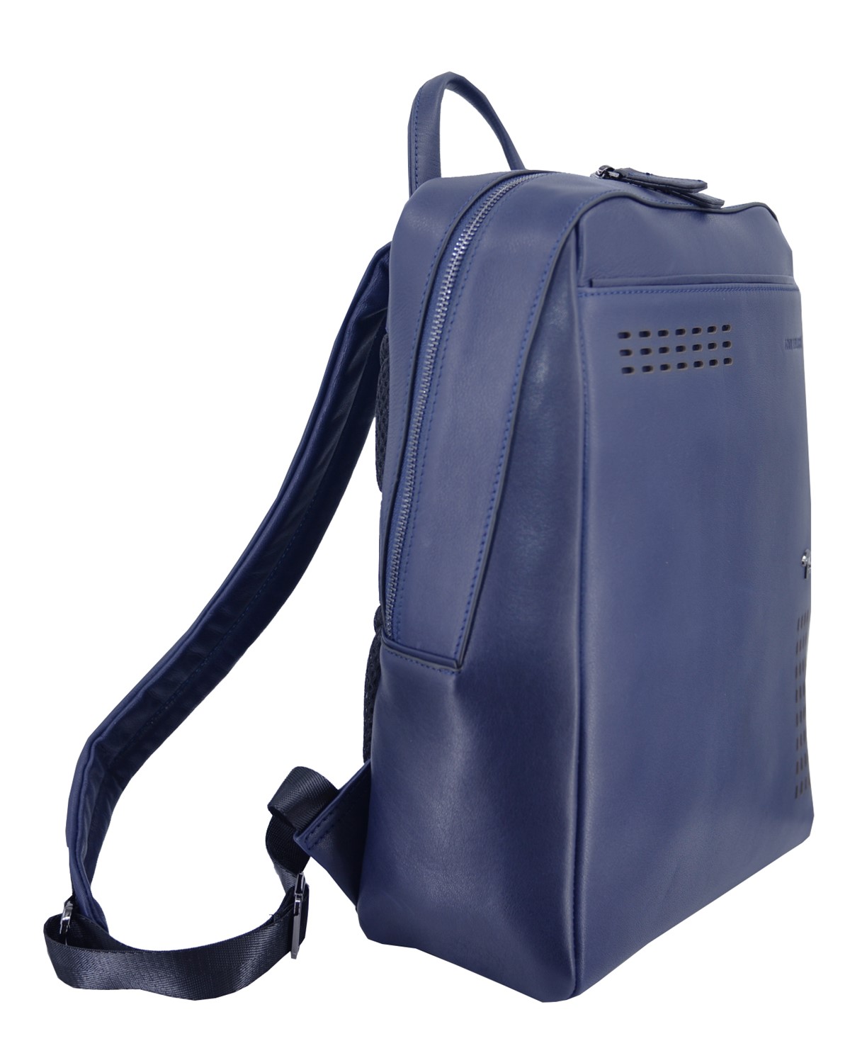 ΔΕΡΜΑΤΙΝΟ ΣΑΚΙΔΙΟ ΠΛΑΤΗΣ (BACK PACK) ΚΩΔΙΚΟΣ: 44S-BAG-T5209-496 (NAVY) - Image 3