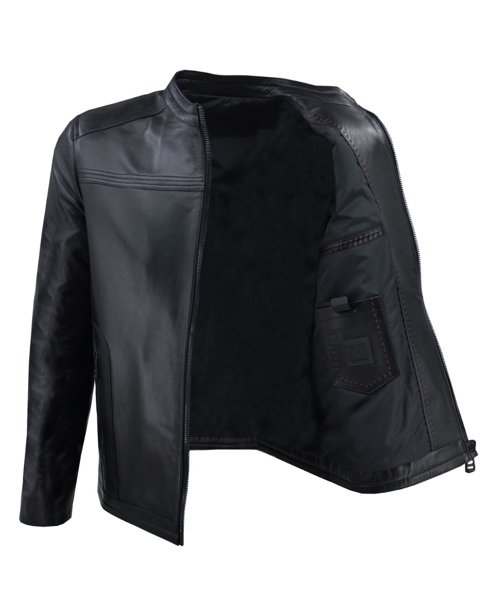 ΔΕΡΜΑΤΙΝΟ ΑΝΔΡΙΚΟ ΜΠΟΥΦΑΝ ΚΩΔΙΚΟΣ: 47S-M-079 (BLACK) - Image 6
