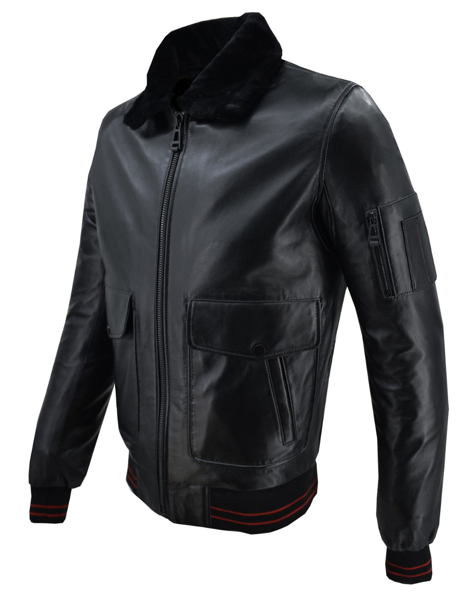 ΔΕΡΜΑΤΙΝΟ ΑΝΔΡΙΚΟ ΜΠΟΥΦΑΝ ΚΩΔΙΚΟΣ: 47S-M-320 (BLACK) - Image 4