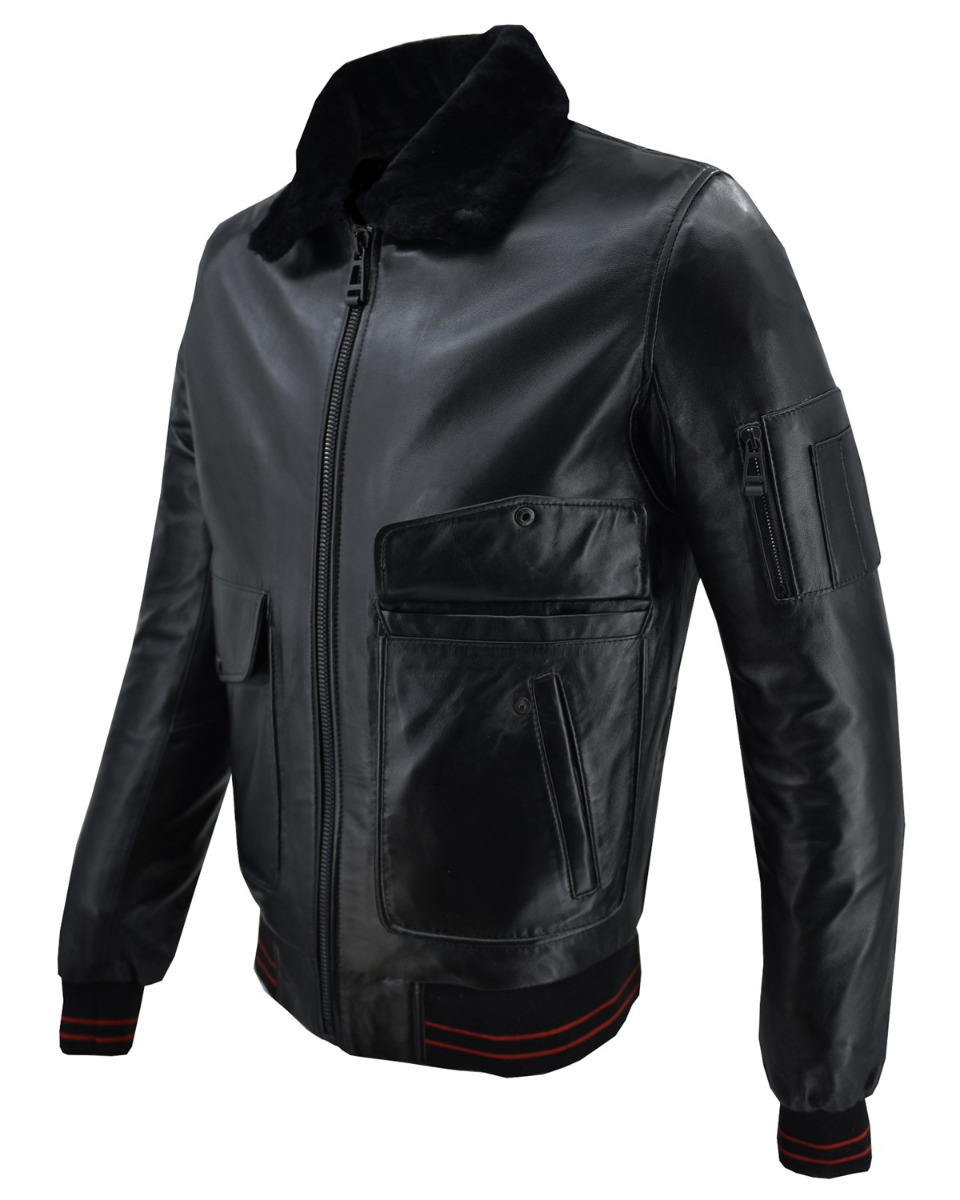 ΔΕΡΜΑΤΙΝΟ ΑΝΔΡΙΚΟ ΜΠΟΥΦΑΝ ΚΩΔΙΚΟΣ: 47S-M-320 (BLACK) - Image 5