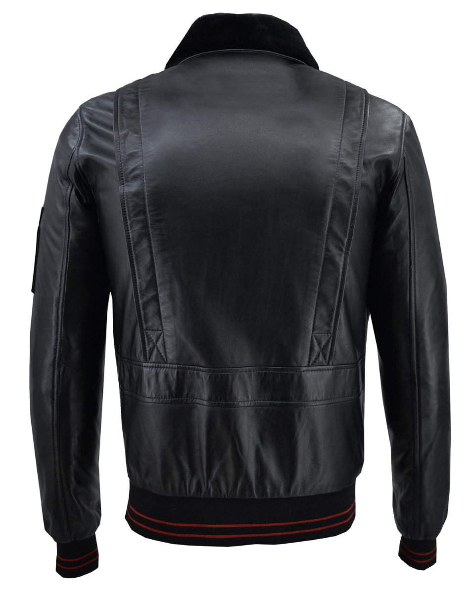 ΔΕΡΜΑΤΙΝΟ ΑΝΔΡΙΚΟ ΜΠΟΥΦΑΝ ΚΩΔΙΚΟΣ: 47S-M-320 (BLACK) - Image 6