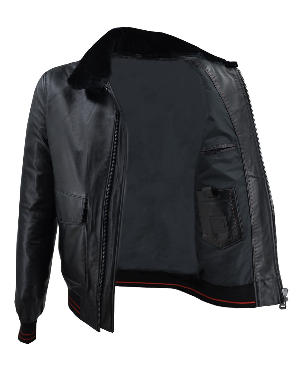 ΔΕΡΜΑΤΙΝΟ ΑΝΔΡΙΚΟ ΜΠΟΥΦΑΝ ΚΩΔΙΚΟΣ: 47S-M-320 (BLACK) - Image 8