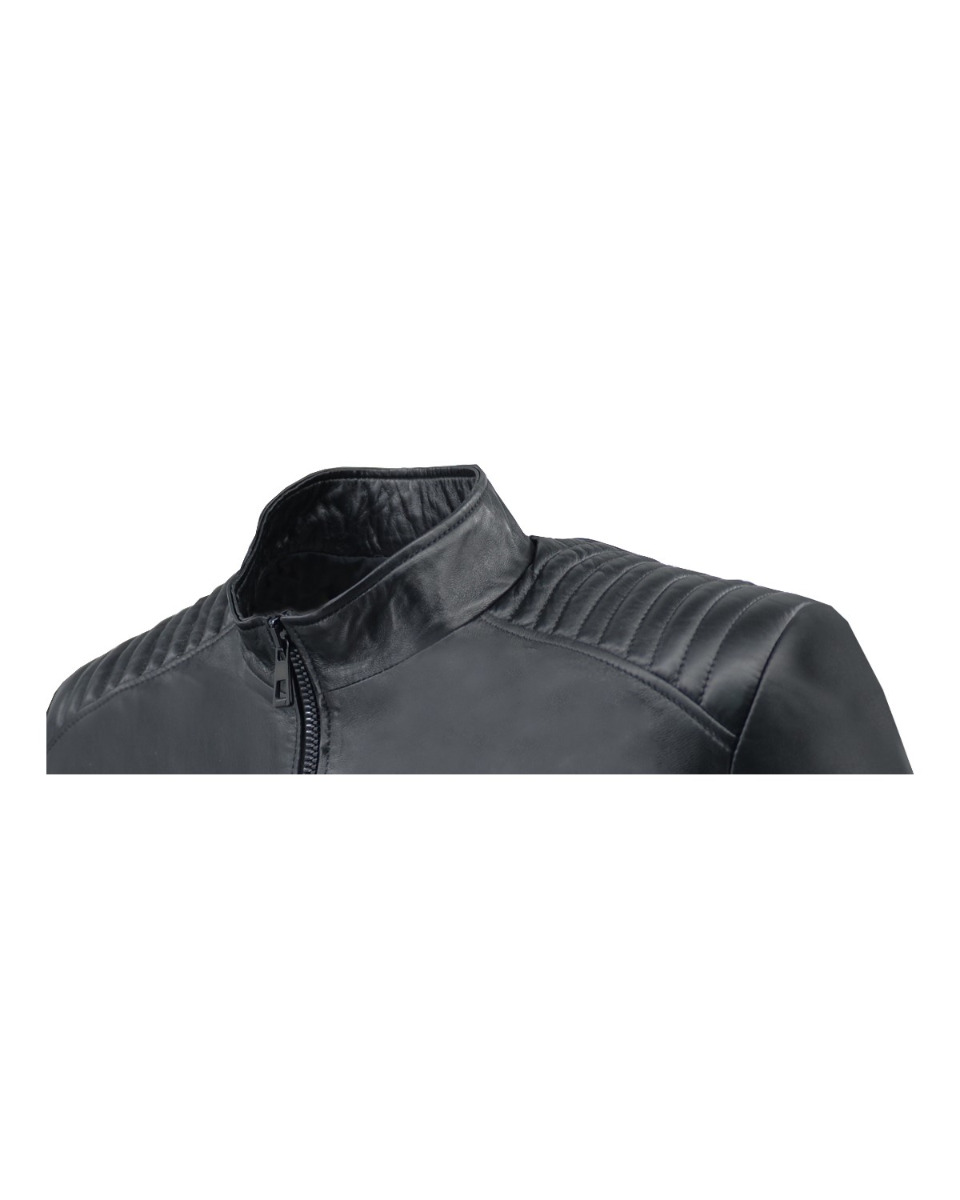 ΔΕΡΜΑΤΙΝΟ ΑΝΔΡΙΚΟ ΜΠΟΥΦΑΝ ΚΩΔΙΚΟΣ: 47S-M-STR-10 (BLACK) - Image 5