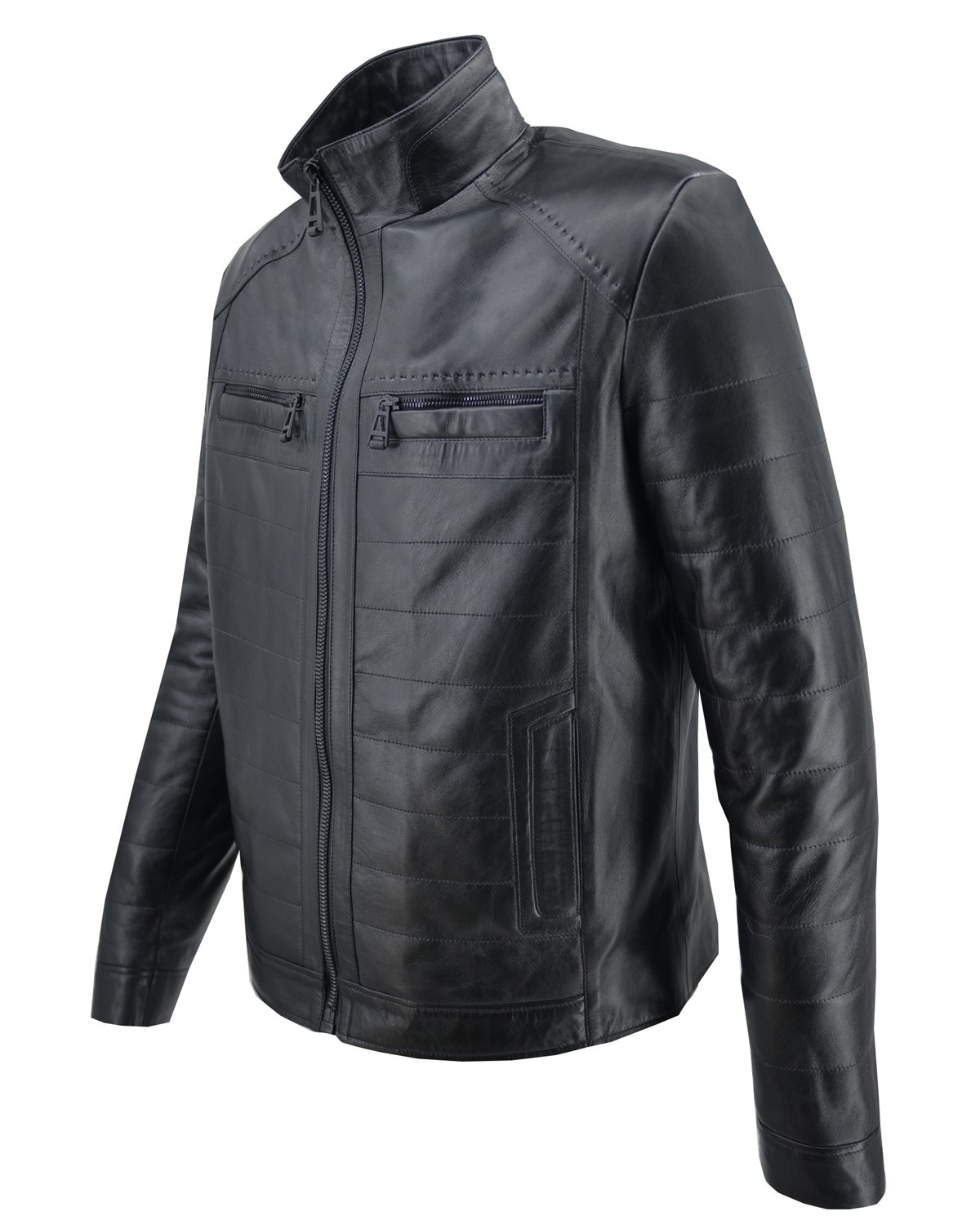 ΔΕΡΜΑΤΙΝΟ ΑΝΔΡΙΚΟ ΜΠΟΥΦΑΝ ΚΩΔΙΚΟΣ: 47S-M-Z-111 (BLACK) - Image 3