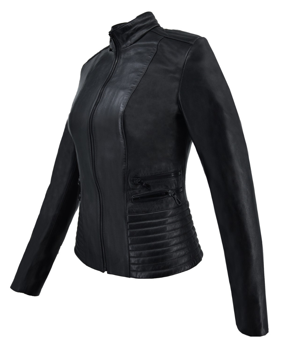 ΔΕΡΜΑΤΙΝΟ ΓΥΝΑΙΚΕΙΟ ΜΠΟΥΦΑΝ ΚΩΔΙΚΟΣ: 47S-W-FOUR-ZIP (BLACK) - Image 7