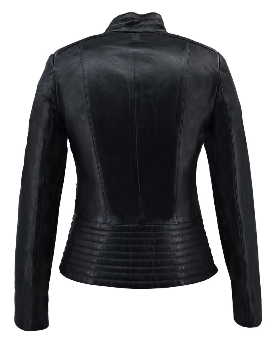 ΔΕΡΜΑΤΙΝΟ ΓΥΝΑΙΚΕΙΟ ΜΠΟΥΦΑΝ ΚΩΔΙΚΟΣ: 47S-W-FOUR-ZIP (BLACK) - Image 8