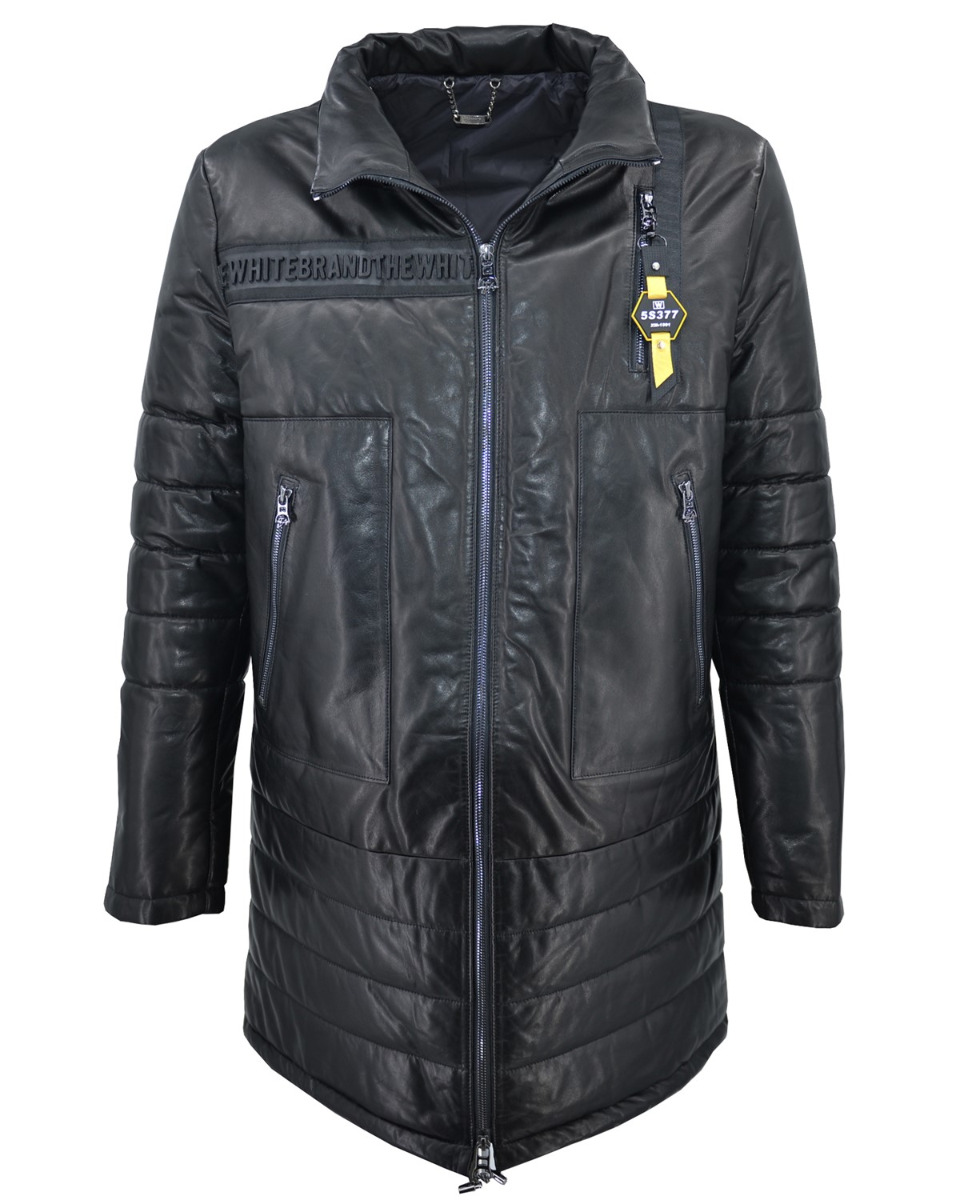 ΔΕΡΜΑΤΙΝΟ ΑΝΔΡΙΚΟ PUFFER JACKET ΚΩΔΙΚΟΣ: 48S-M-K-1535-22015 (BLACK) - Image 3