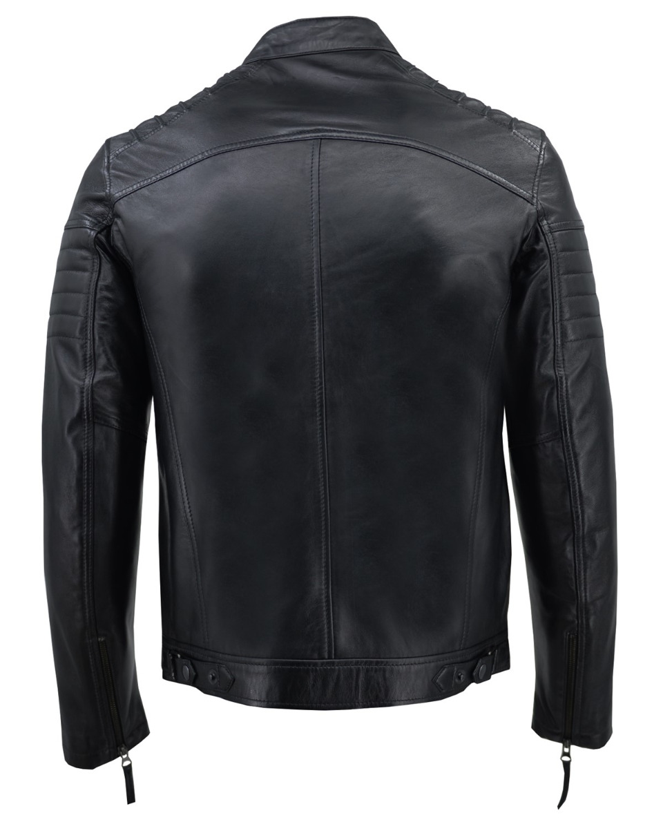 ΔΕΡΜΑΤΙΝΟ ΑΝΔΡΙΚΟ ΜΠΟΥΦΑΝ ΚΩΔΙΚΟΣ: 49-M-8116 (BLACK) - Image 12