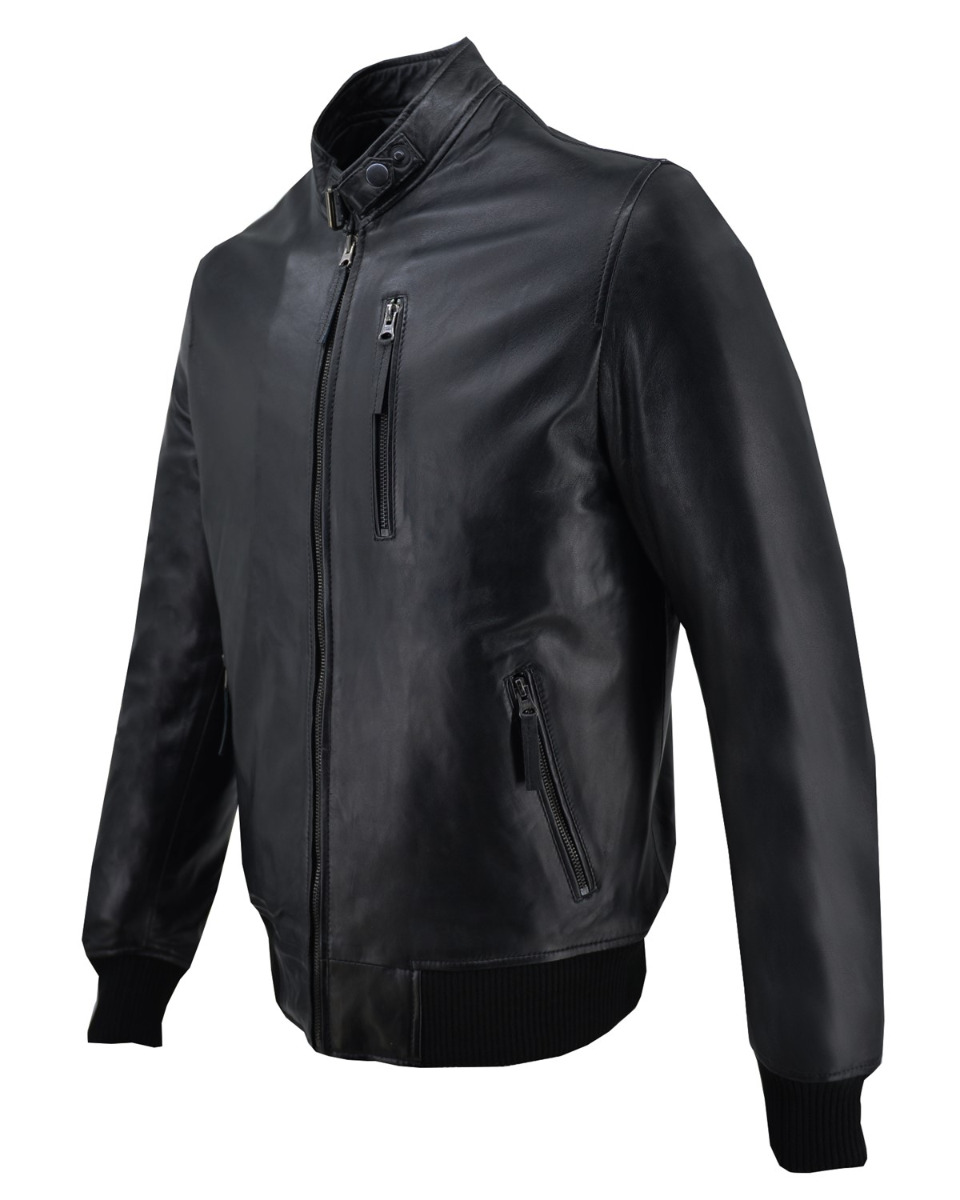 ΔΕΡΜΑΤΙΝΟ ΑΝΔΡΙΚΟ ΜΠΟΥΦΑΝ ΚΩΔΙΚΟΣ: 49-M-AZIEL (BLACK) - Image 7
