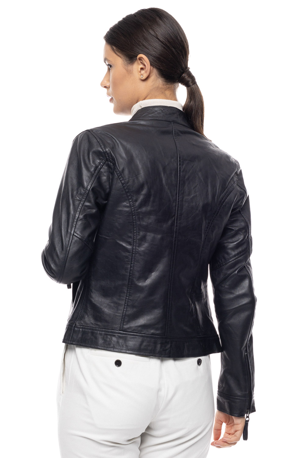 ΔΕΡΜΑΤΙΝΟ ΓΥΝΑΙΚΕΙΟ ΜΠΟΥΦΑΝ ΚΩΔΙΚΟΣ: 49-W-AMORE (BLACK) - Image 4