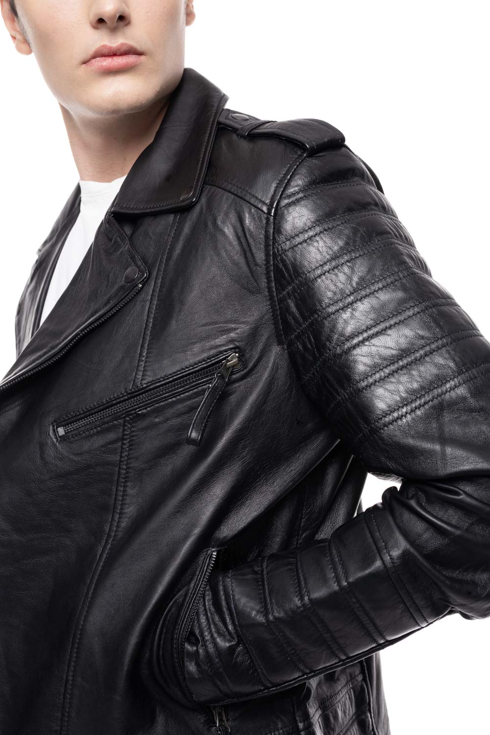 ΔΕΡΜΑΤΙΝΟ ΑΝΔΡΙΚΟ ΜΠΟΥΦΑΝ ΚΩΔΙΚΟΣ: 49-M-ALEX (BLACK) - Image 6