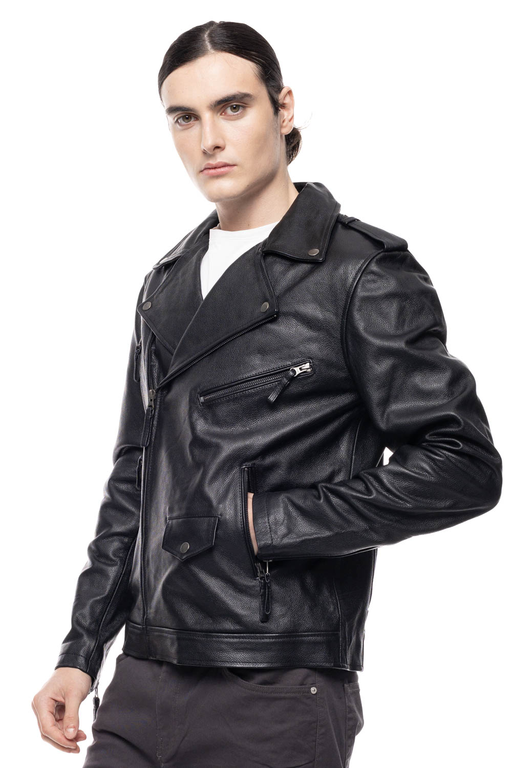 ΔΕΡΜΑΤΙΝΟ ΑΝΔΡΙΚΟ ΜΠΟΥΦΑΝ ΚΩΔΙΚΟΣ: 49-M-8129 (BLACK)
