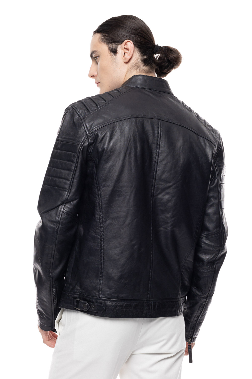 ΔΕΡΜΑΤΙΝΟ ΑΝΔΡΙΚΟ ΜΠΟΥΦΑΝ ΚΩΔΙΚΟΣ: 49-M-8116 (BLACK) - Image 6
