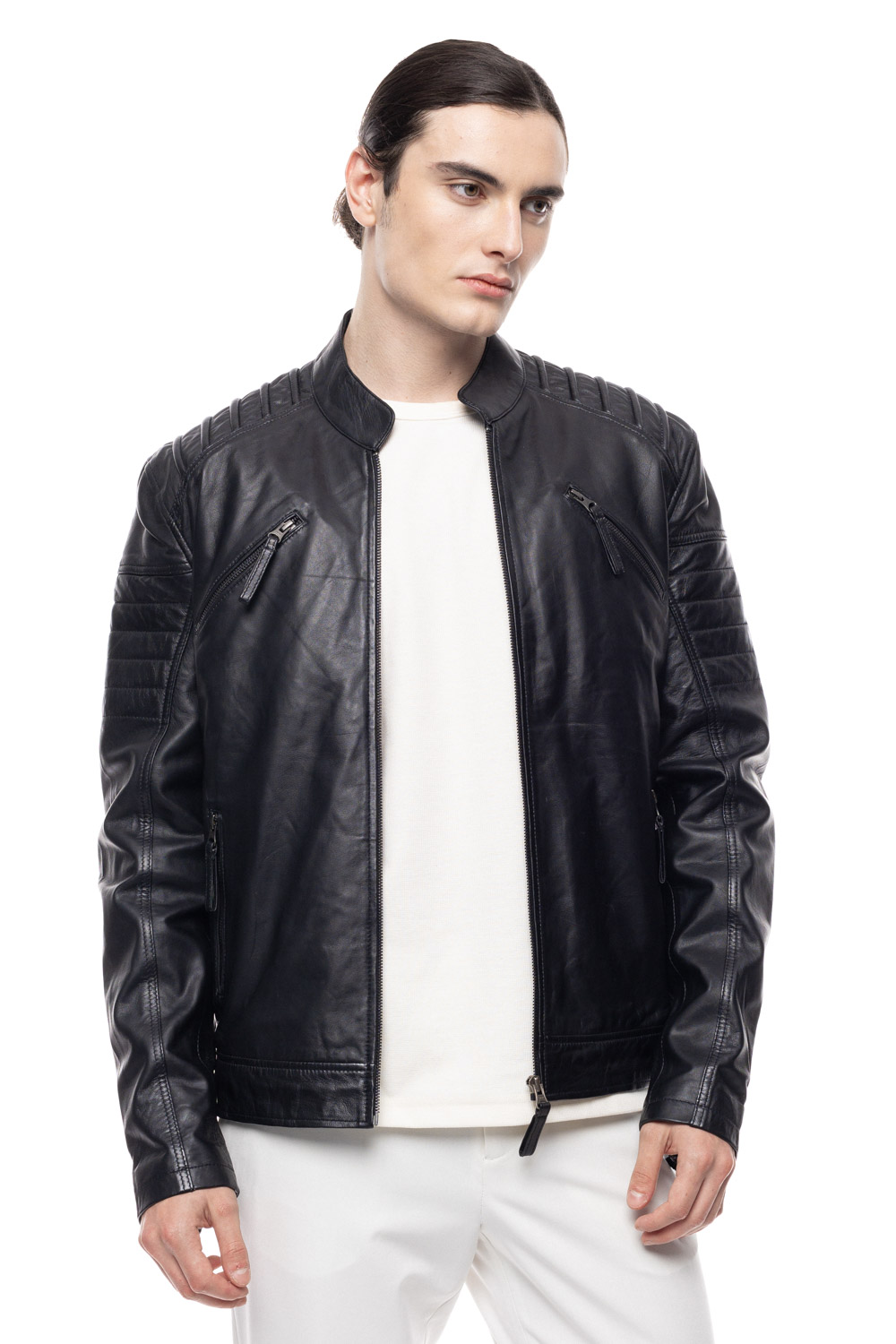 ΔΕΡΜΑΤΙΝΟ ΑΝΔΡΙΚΟ ΜΠΟΥΦΑΝ ΚΩΔΙΚΟΣ: 49-M-8116 (BLACK) - Image 8