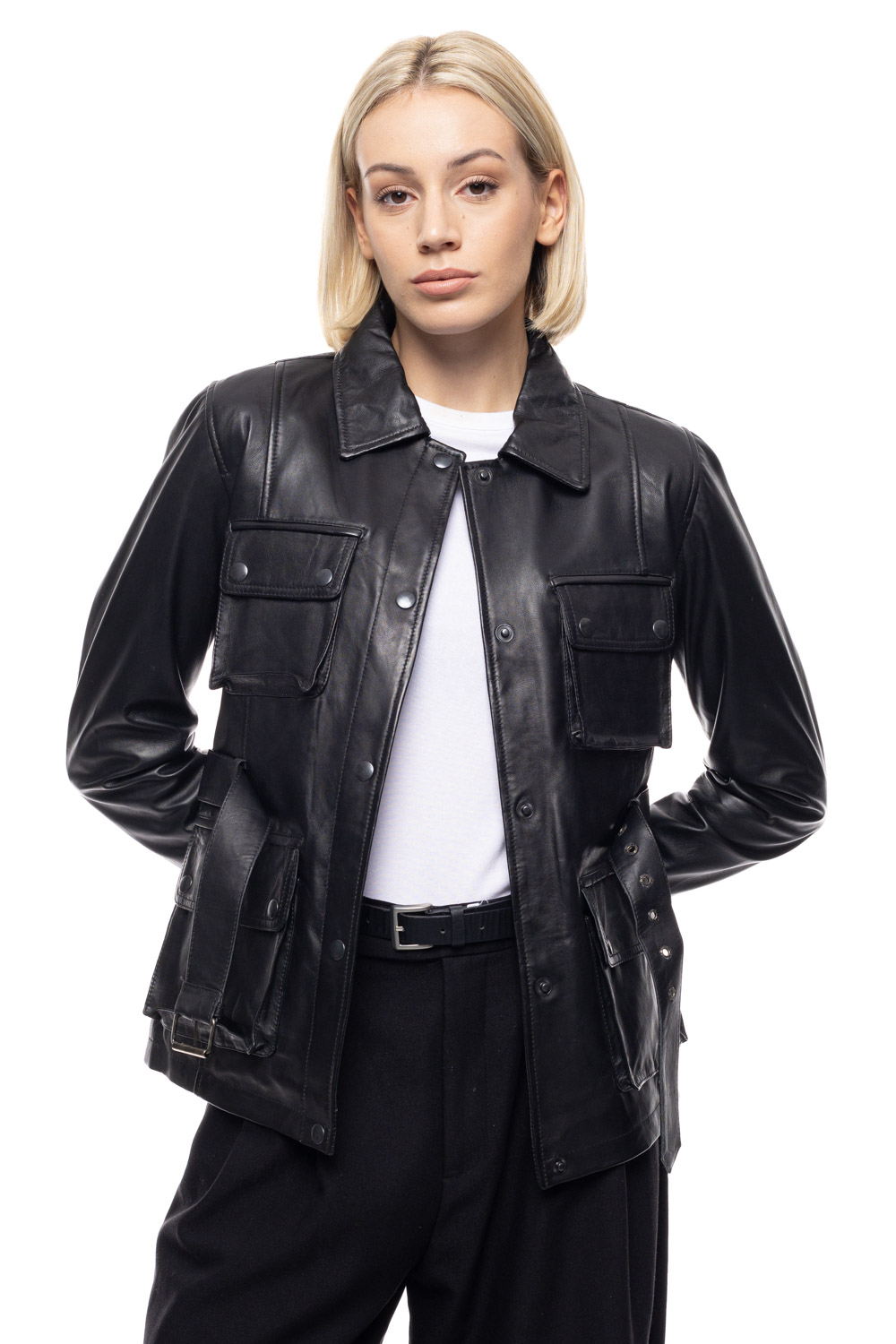 ΔΕΡΜΑΤΙΝΟ ΓΥΝΑΙΚΕΙΟ ΜΠΟΥΦΑΝ ΚΩΔΙΚΟΣ: 49-W-ALEXANDRA (BLACK) - Image 6