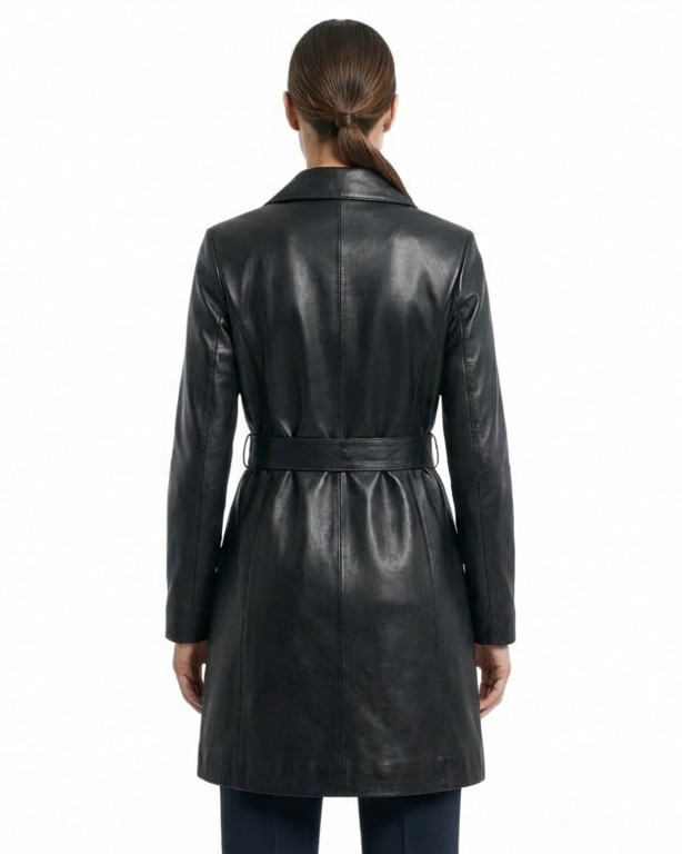 ΔΕΡΜΑΤΙΝΟ ΓΥΝΑΙΚΕΙΟ ΗΜΙΠΑΛΤΟ ΚΩΔΙΚΟΣ: 47S-W-2302 (BLACK) - Image 4