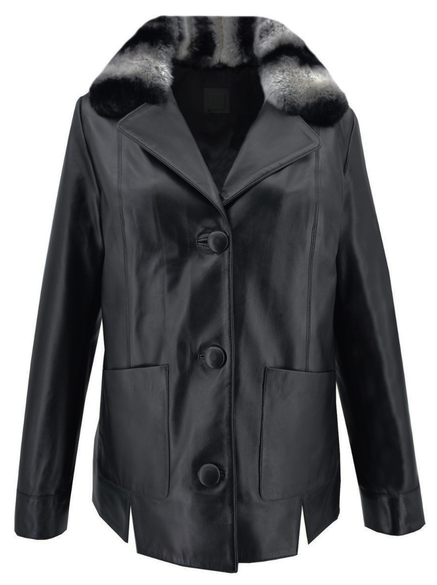 ΔΕΡΜΑΤΙΝΗ ΓΥΝΑΙΚΕΙΑ ΖΑΚΕΤΑ ΚΩΔΙΚΟΣ: 47S-W-909 (BLACK) - Image 6