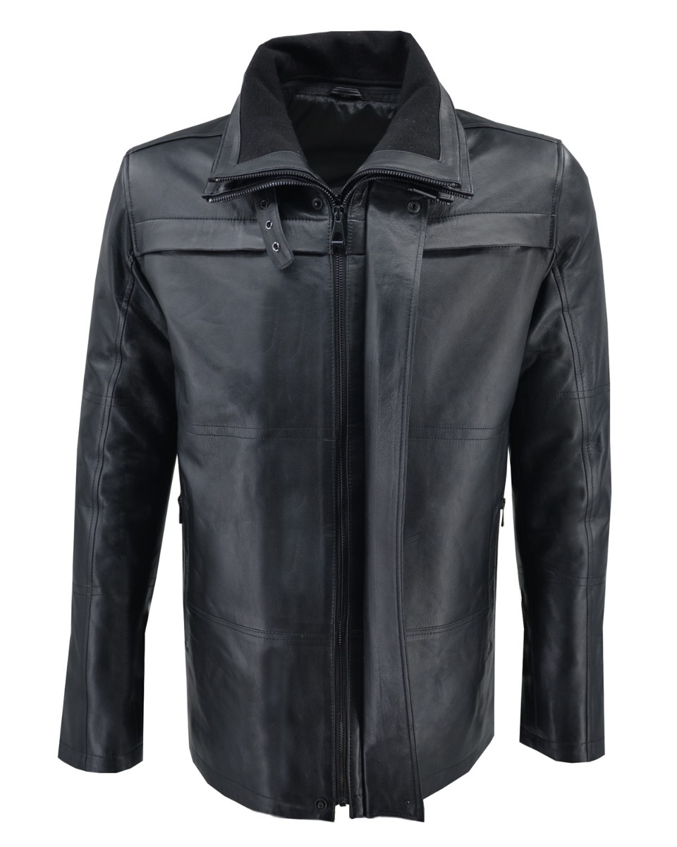 ΔΕΡΜΑΤΙΝΟ ΑΝΔΡΙΚΟ ΤΖΑΚΕΤ ΚΩΔΙΚΟΣ: 07-M-8330 (BLACK) - Image 4