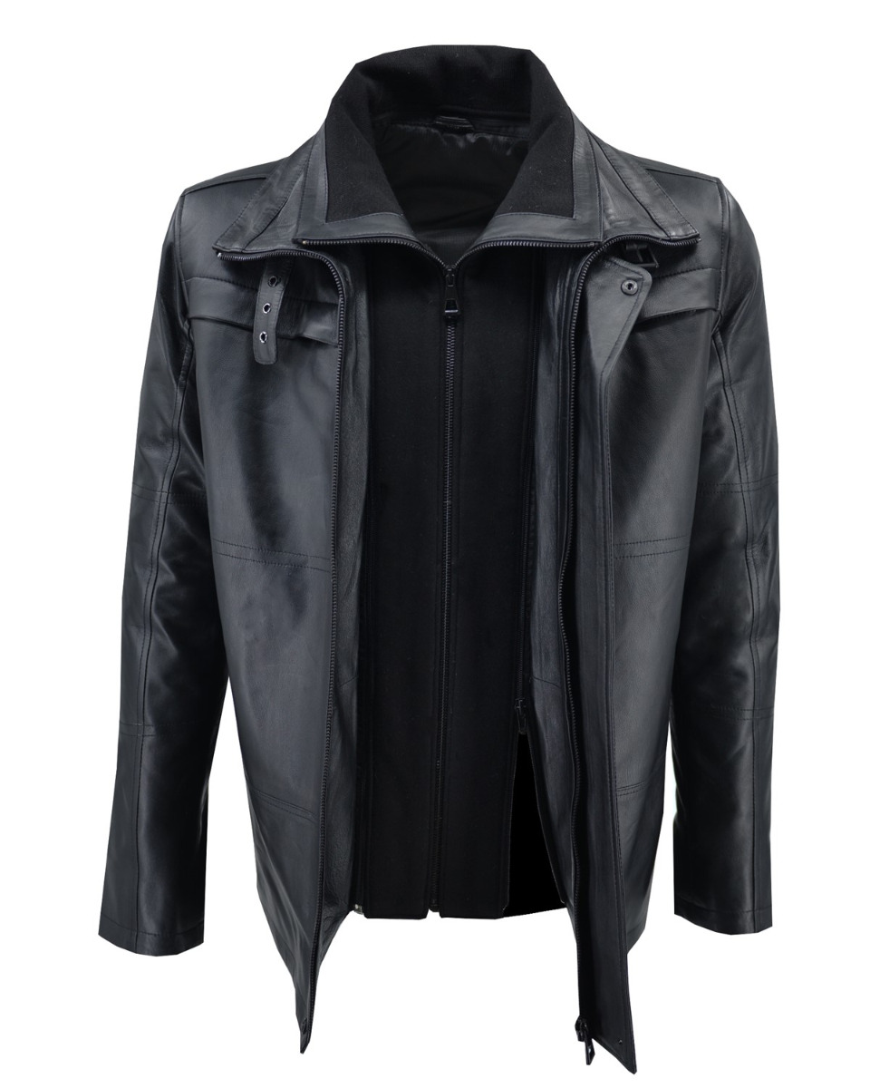 ΔΕΡΜΑΤΙΝΟ ΑΝΔΡΙΚΟ ΤΖΑΚΕΤ ΚΩΔΙΚΟΣ: 07-M-8330 (BLACK) - Image 5
