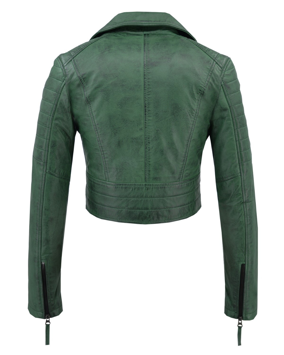 ΔΕΡΜΑΤΙΝΟ ΓΥΝΑΙΚΕΙΟ ΜΠΟΥΦΑΝ ΚΩΔΙΚΟΣ: 14-W-LOLA-SHORT (GREEN) - Image 9