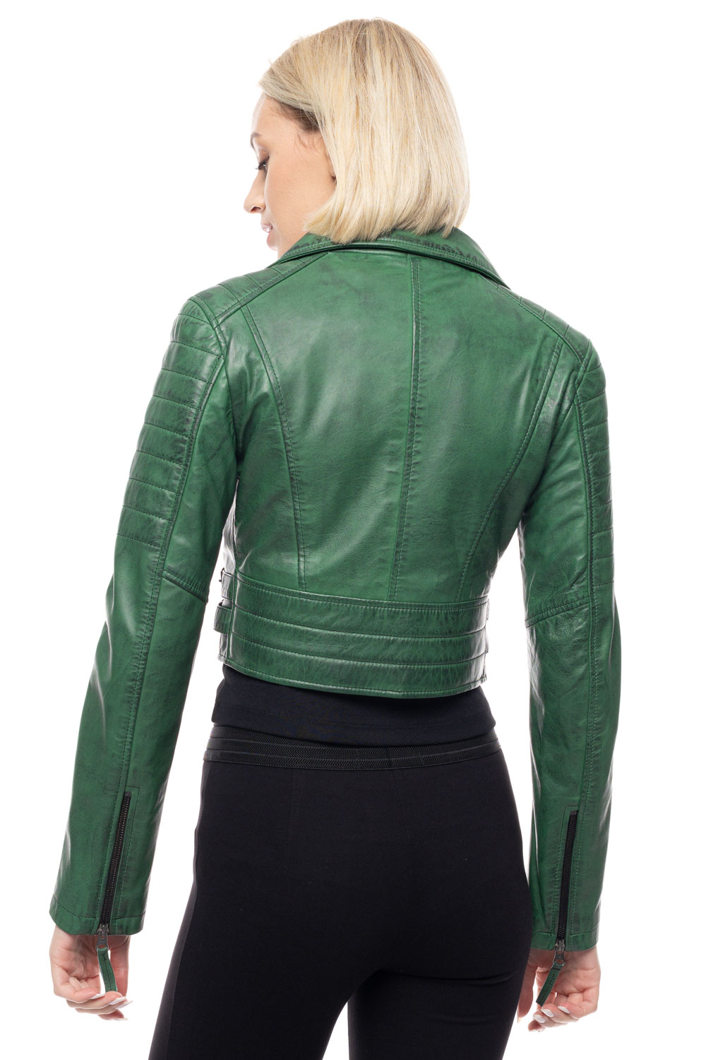 ΔΕΡΜΑΤΙΝΟ ΓΥΝΑΙΚΕΙΟ ΜΠΟΥΦΑΝ ΚΩΔΙΚΟΣ: 14-W-LOLA-SHORT (GREEN) - Image 5