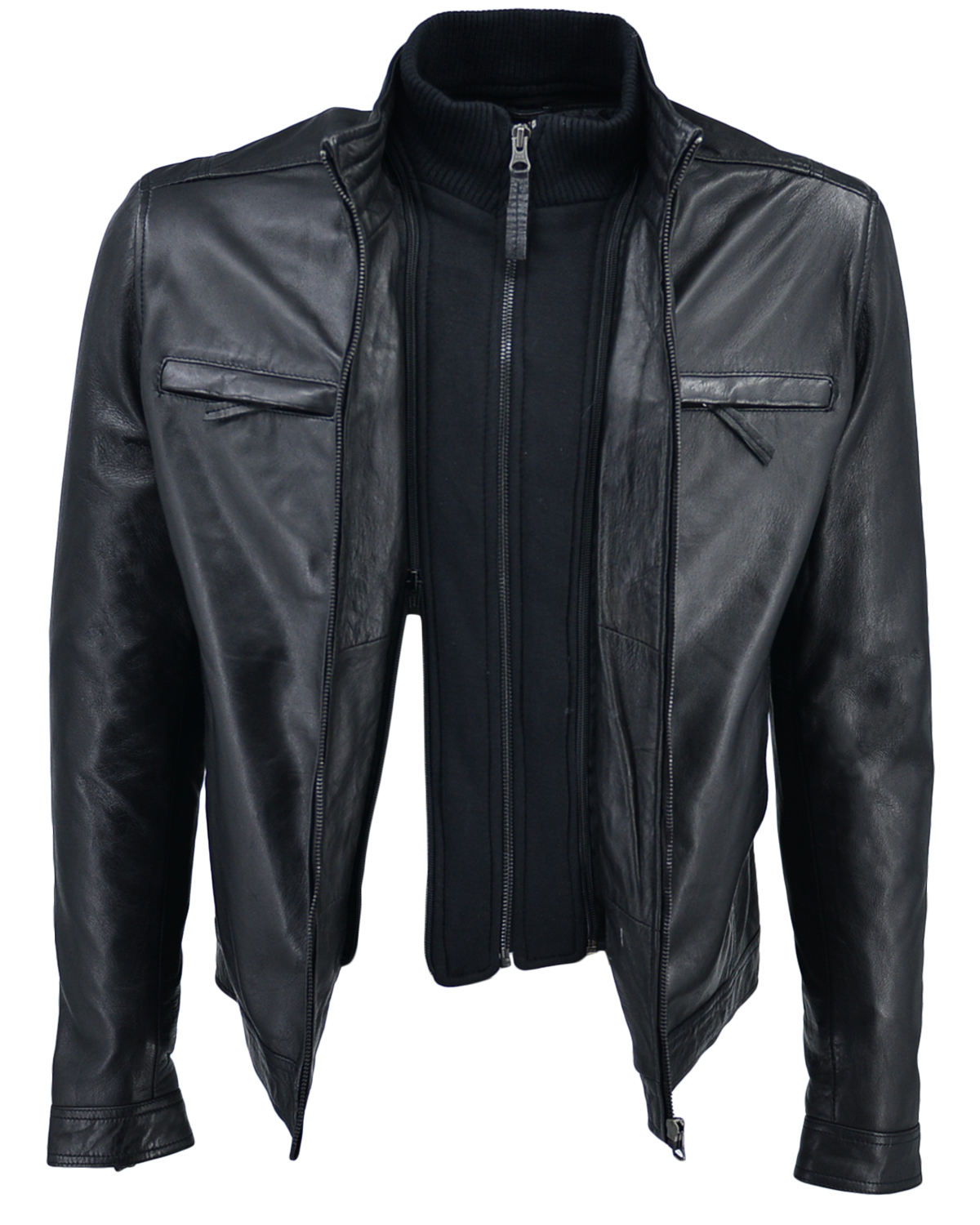 ΔΕΡΜΑΤΙΝΟ ΑΝΔΡΙΚΟ ΜΠΟΥΦΑΝ ΚΩΔΙΚΟΣ: 49-M-ZH-2 (BLACK) - Image 8
