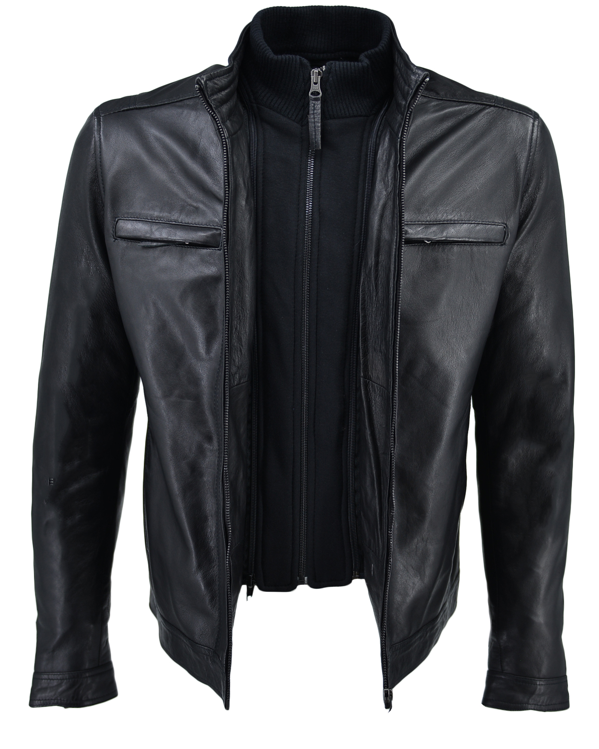 ΔΕΡΜΑΤΙΝΟ ΑΝΔΡΙΚΟ ΜΠΟΥΦΑΝ ΚΩΔΙΚΟΣ: 49-M-ZH-2 (BLACK) - Image 10