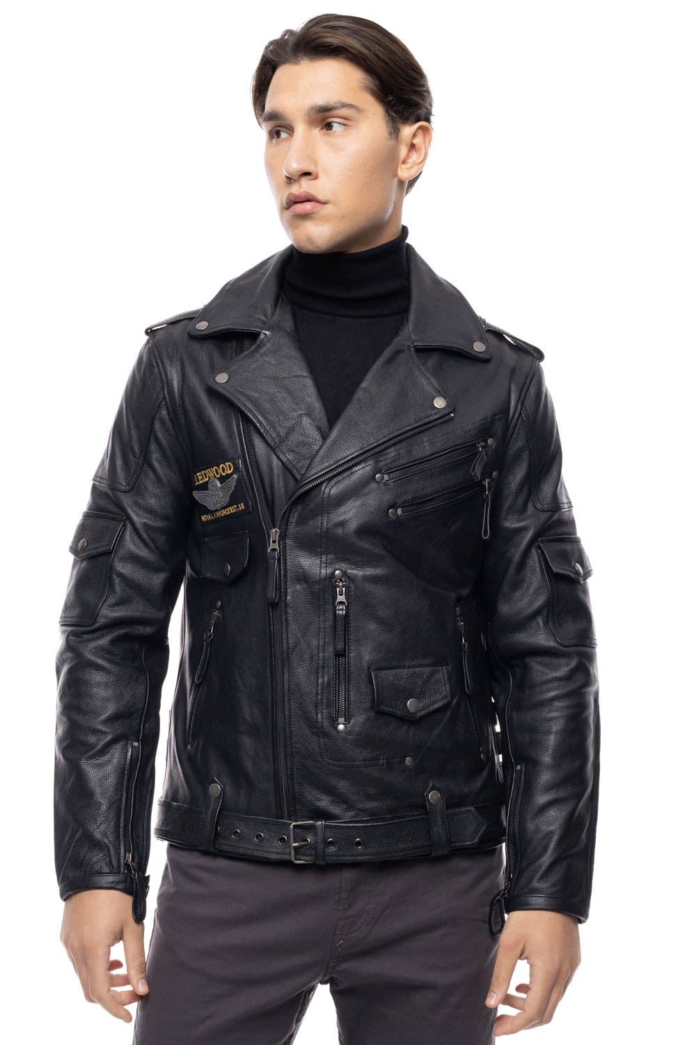 ΔΕΡΜΑΤΙΝΟ ΑΝΔΡΙΚΟ ΜΠΟΥΦΑΝ ΚΩΔΙΚΟΣ: 49-M-ROCKERA-HD (BLACK)