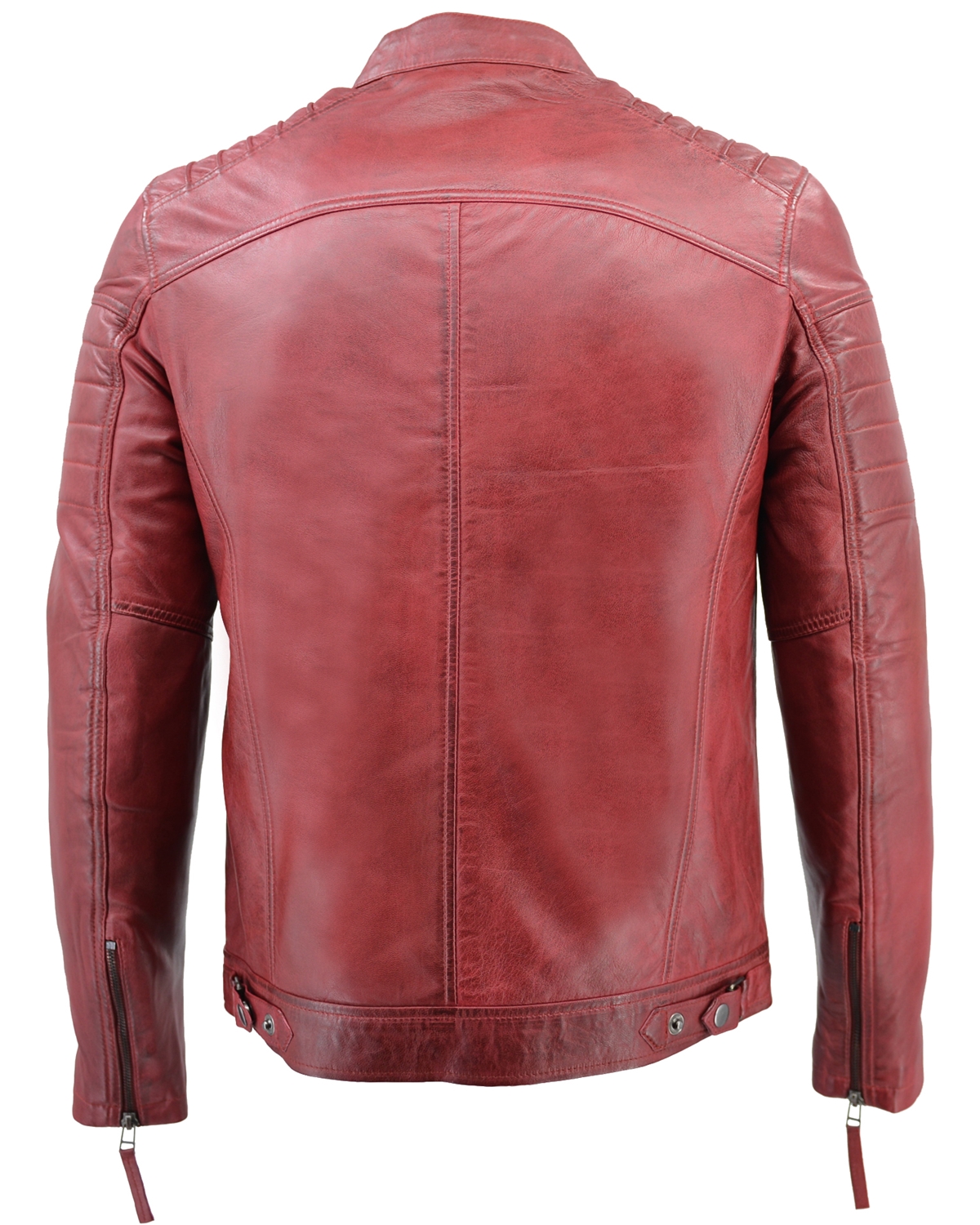 ΔΕΡΜΑΤΙΝΟ ΑΝΔΡΙΚΟ ΜΠΟΥΦΑΝ ΚΩΔΙΚΟΣ: 49-M-8116 (RED) - Image 12