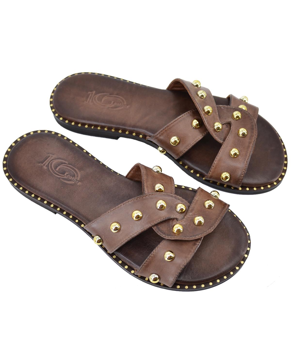 ΔΕΡΜΑΤΙΝΕΣ ΓΥΝΑΙΚΕΙΕΣ ΠΑΝΤΟΦΛΕΣ: 56-W-10/21 (BROWN)