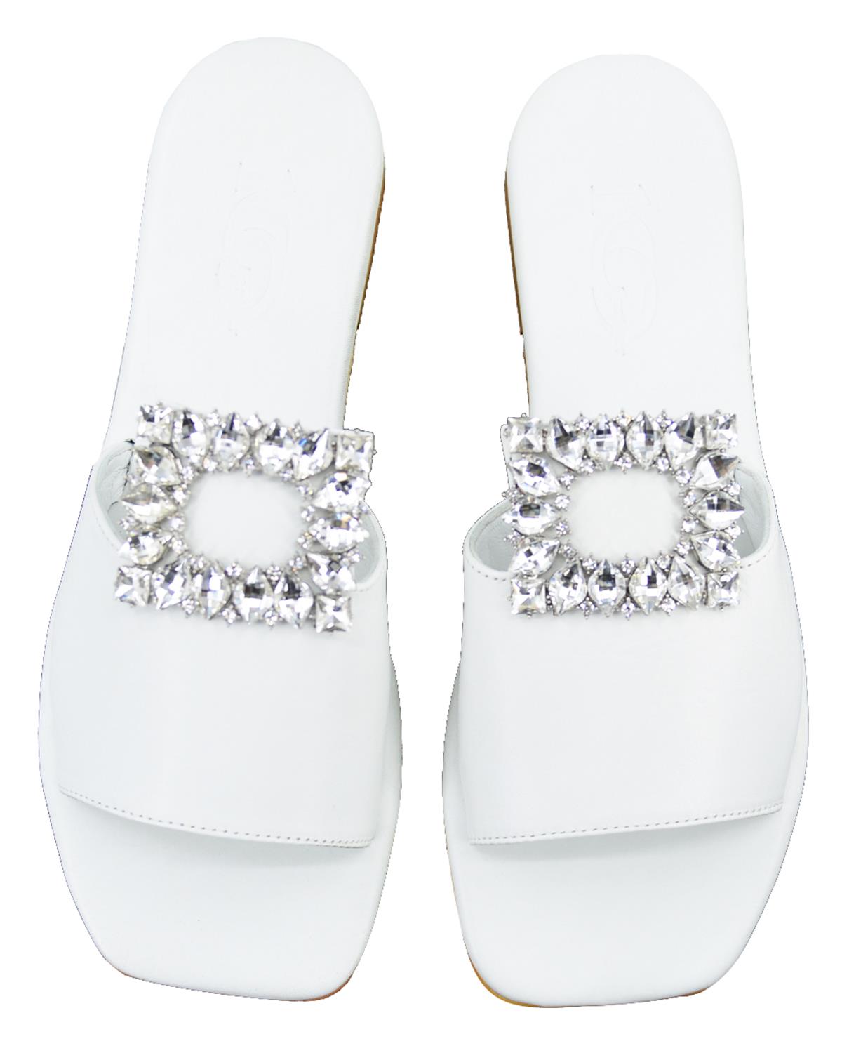 ΔΕΡΜΑΤΙΝΕΣ ΓΥΝΑΙΚΕΙΕΣ ΠΑΝΤΟΦΛΕΣ: 56-W-11/23 (WHITE) - Image 3
