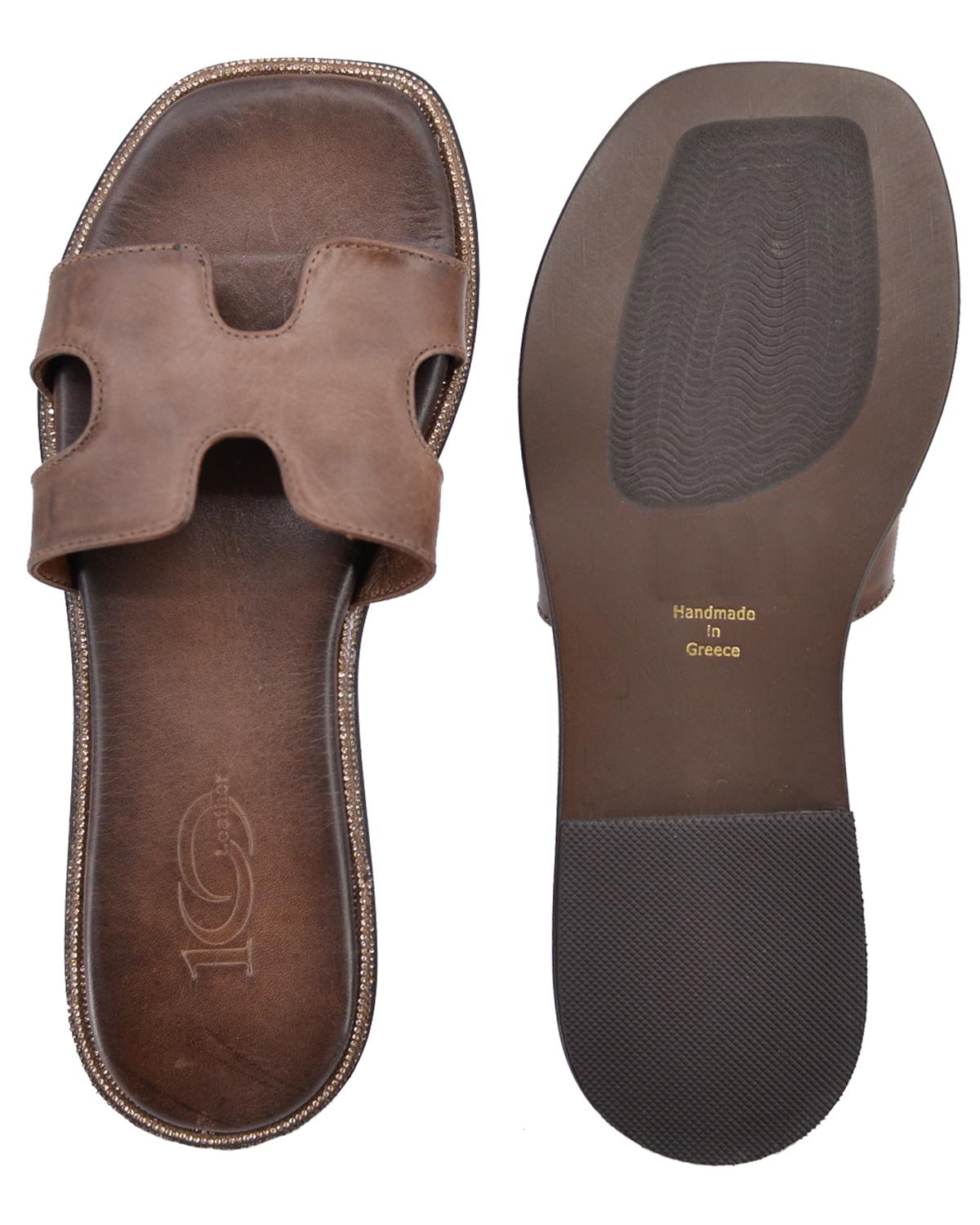 ΔΕΡΜΑΤΙΝΕΣ ΓΥΝΑΙΚΕΙΕΣ ΠΑΝΤΟΦΛΕΣ: 56-W-18/34 (BROWN) - Image 6