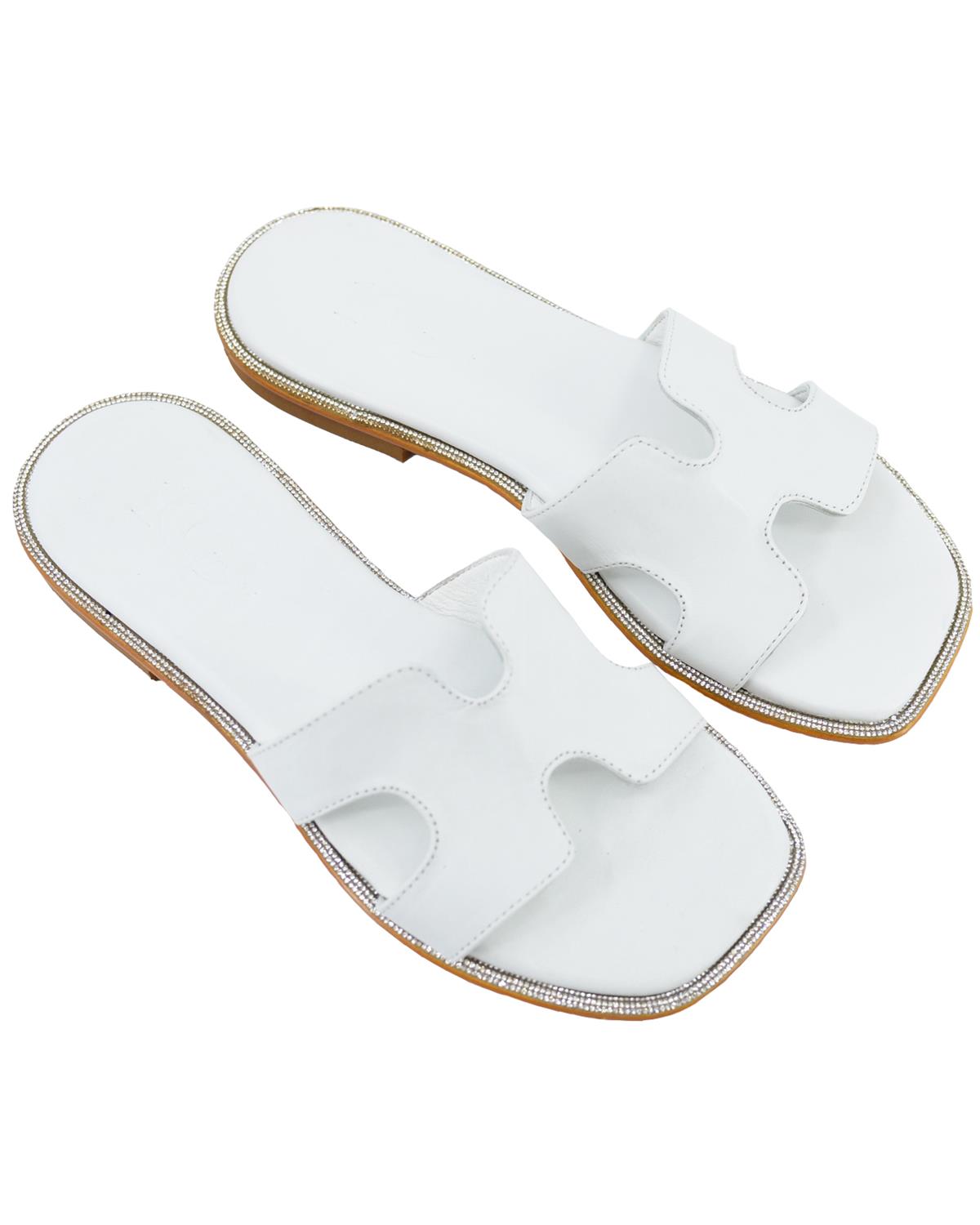 ΔΕΡΜΑΤΙΝΕΣ ΓΥΝΑΙΚΕΙΕΣ ΠΑΝΤΟΦΛΕΣ: 56-W-18/34 (WHITE)
