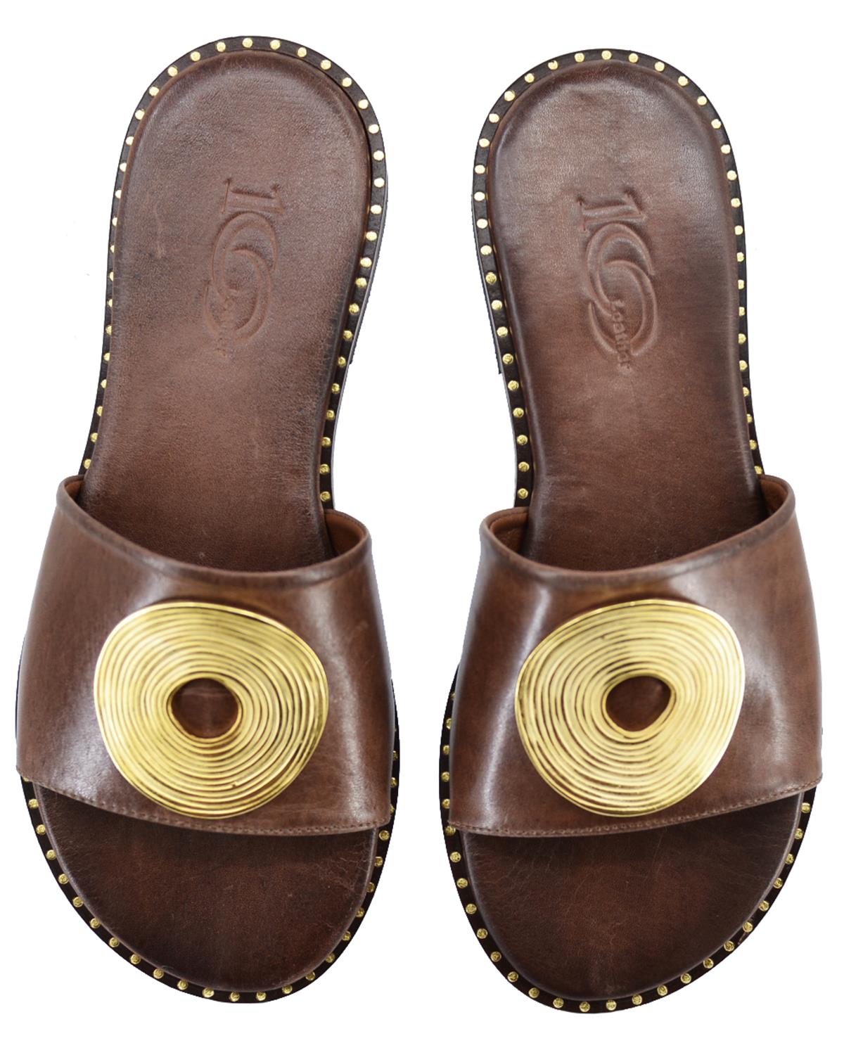 ΔΕΡΜΑΤΙΝΕΣ ΓΥΝΑΙΚΕΙΕΣ ΠΑΝΤΟΦΛΕΣ: 56-W-20/21 (BROWN) - Image 3