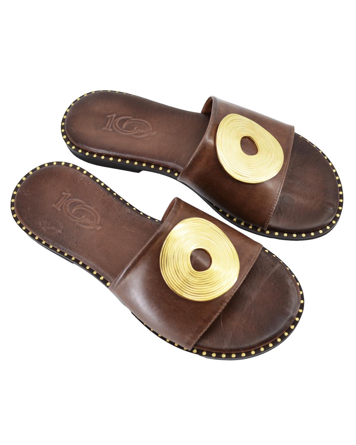 ΔΕΡΜΑΤΙΝΕΣ ΓΥΝΑΙΚΕΙΕΣ ΠΑΝΤΟΦΛΕΣ: 56-W-20/21 (BROWN)