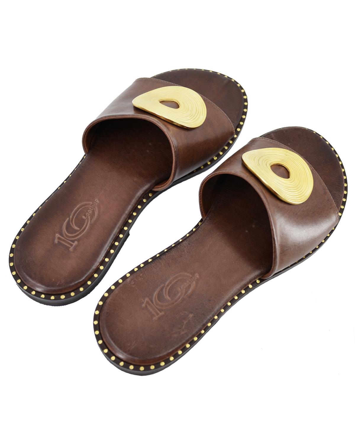 ΔΕΡΜΑΤΙΝΕΣ ΓΥΝΑΙΚΕΙΕΣ ΠΑΝΤΟΦΛΕΣ: 56-W-20/21 (BROWN) - Image 5