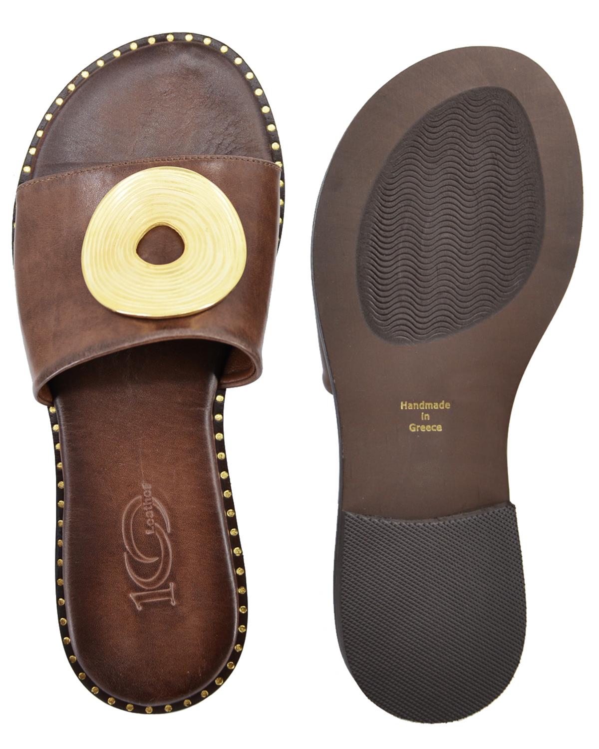 ΔΕΡΜΑΤΙΝΕΣ ΓΥΝΑΙΚΕΙΕΣ ΠΑΝΤΟΦΛΕΣ: 56-W-20/21 (BROWN) - Image 7