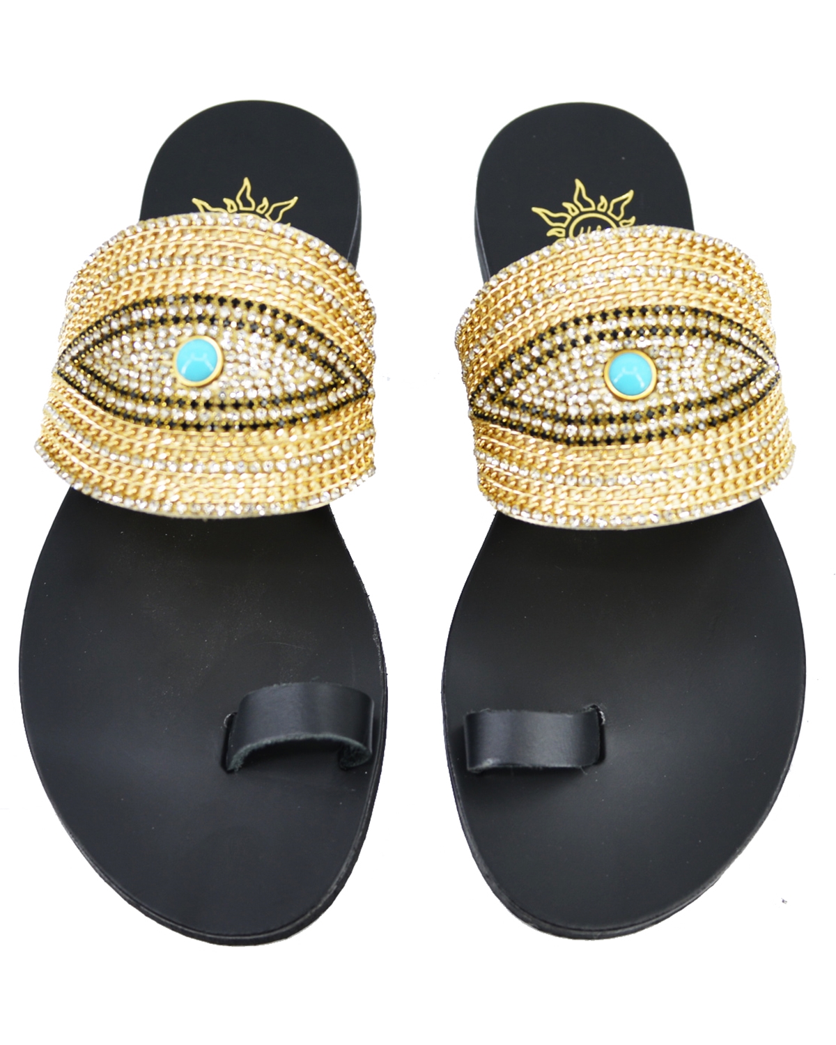 ΔΕΡΜΑΤΙΝΕΣ ΓΥΝΑΙΚΕΙΕΣ ΠΑΝΤΟΦΛΕΣ: 54-W-21/93 (BLACK-GOLD) - Image 3