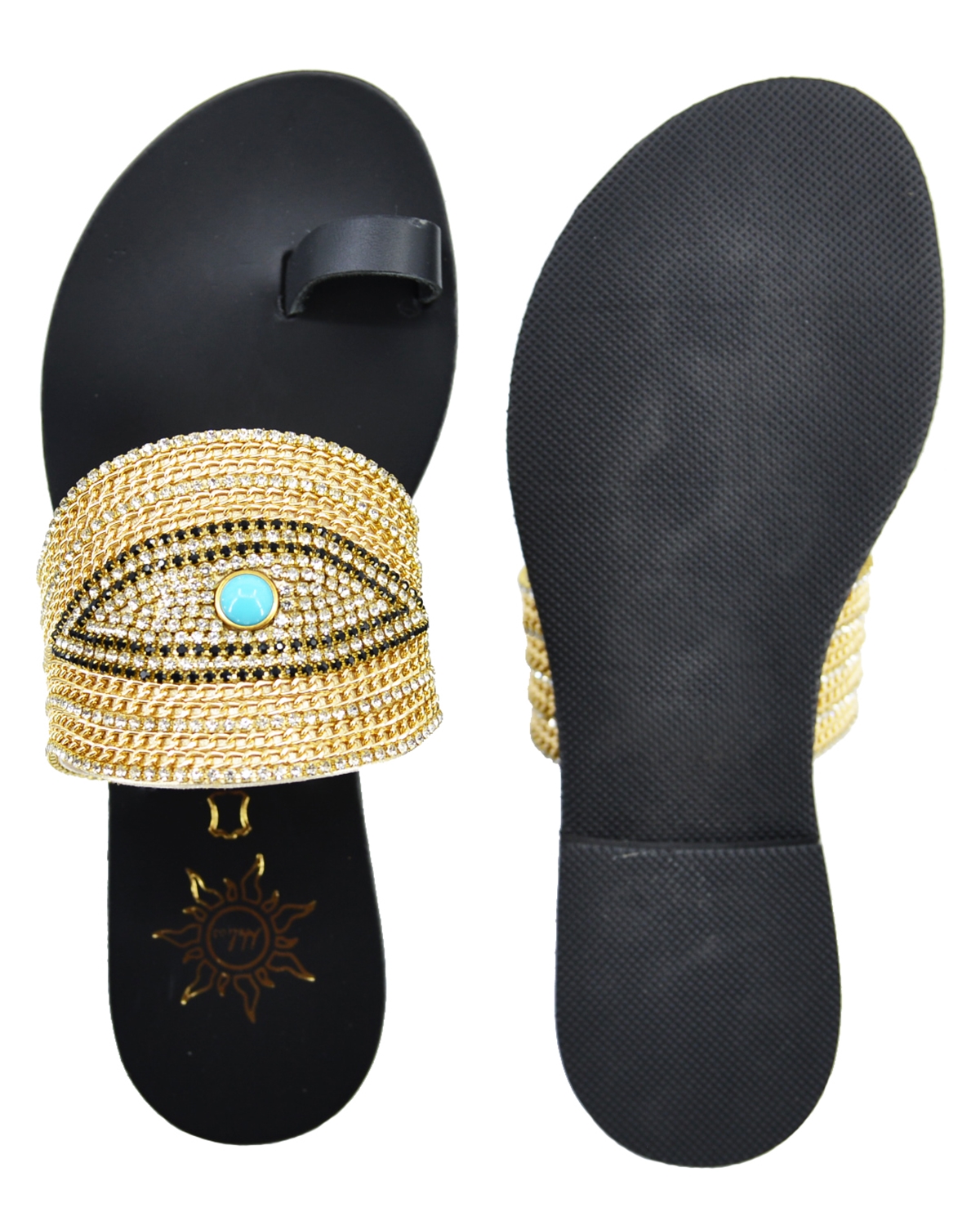 ΔΕΡΜΑΤΙΝΕΣ ΓΥΝΑΙΚΕΙΕΣ ΠΑΝΤΟΦΛΕΣ: 54-W-21/93 (BLACK-GOLD) - Image 6