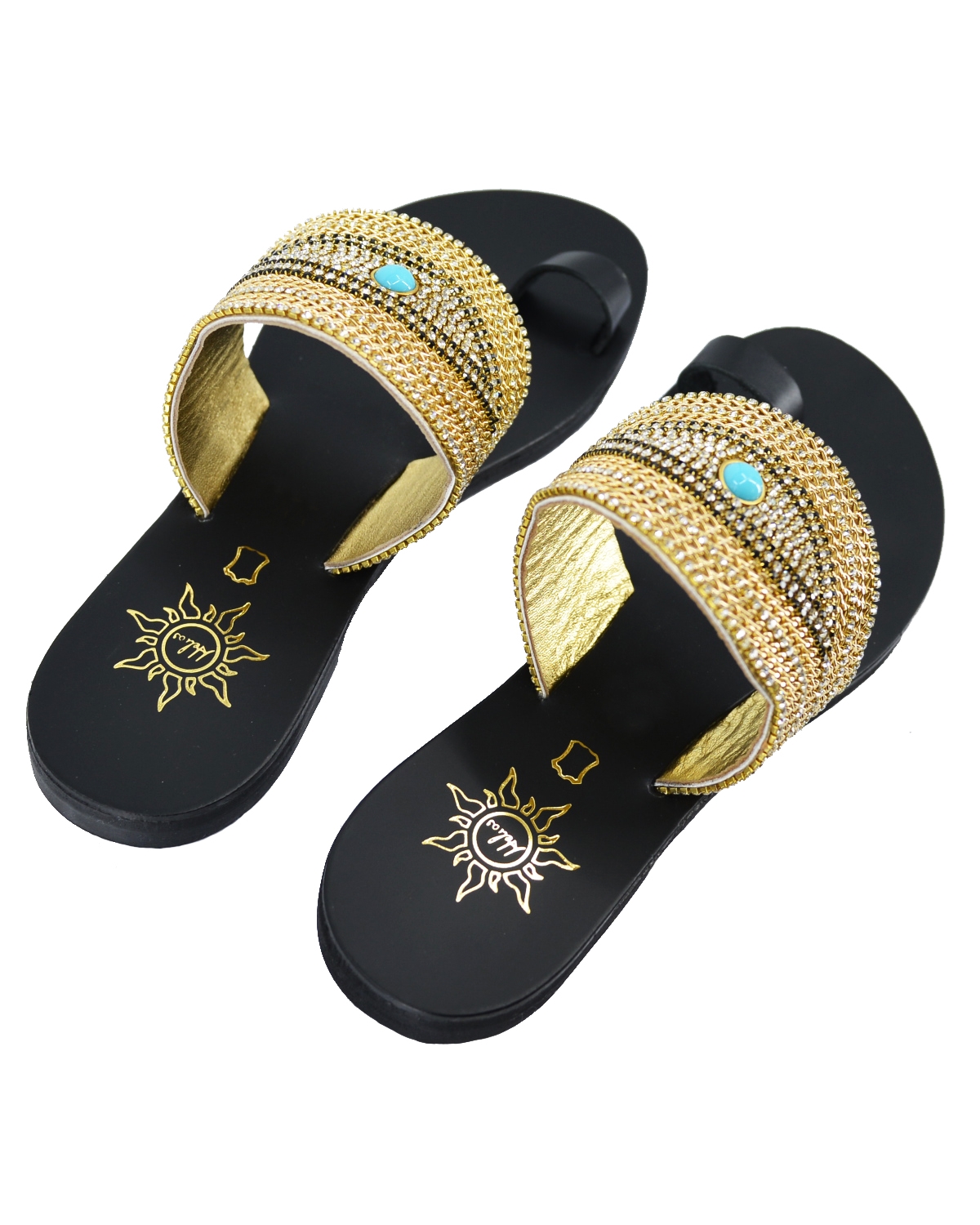 ΔΕΡΜΑΤΙΝΕΣ ΓΥΝΑΙΚΕΙΕΣ ΠΑΝΤΟΦΛΕΣ: 54-W-21/93 (BLACK-GOLD) - Image 5