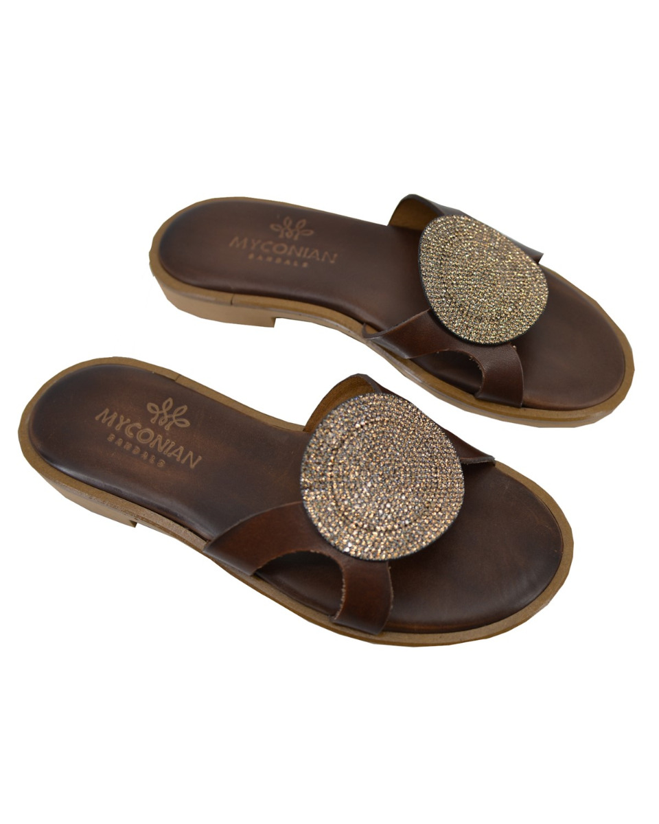 ΔΕΡΜΑΤΙΝΕΣ ΓΥΝΑΙΚΕΙΕΣ ΠΑΝΤΟΦΛΕΣ: 53-W-2101 (BROWN)