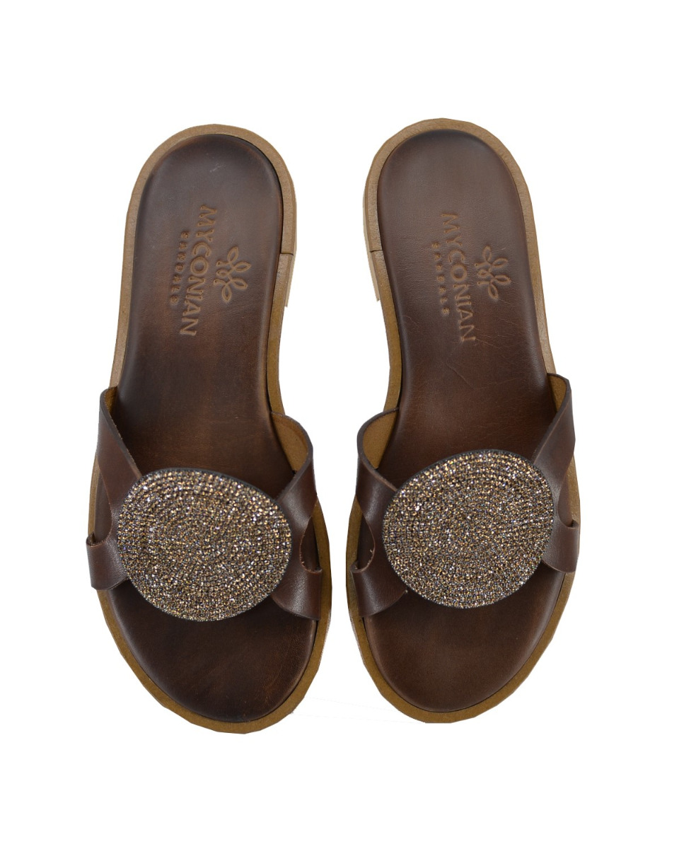 ΔΕΡΜΑΤΙΝΕΣ ΓΥΝΑΙΚΕΙΕΣ ΠΑΝΤΟΦΛΕΣ: 53-W-2101 (BROWN) - Image 3