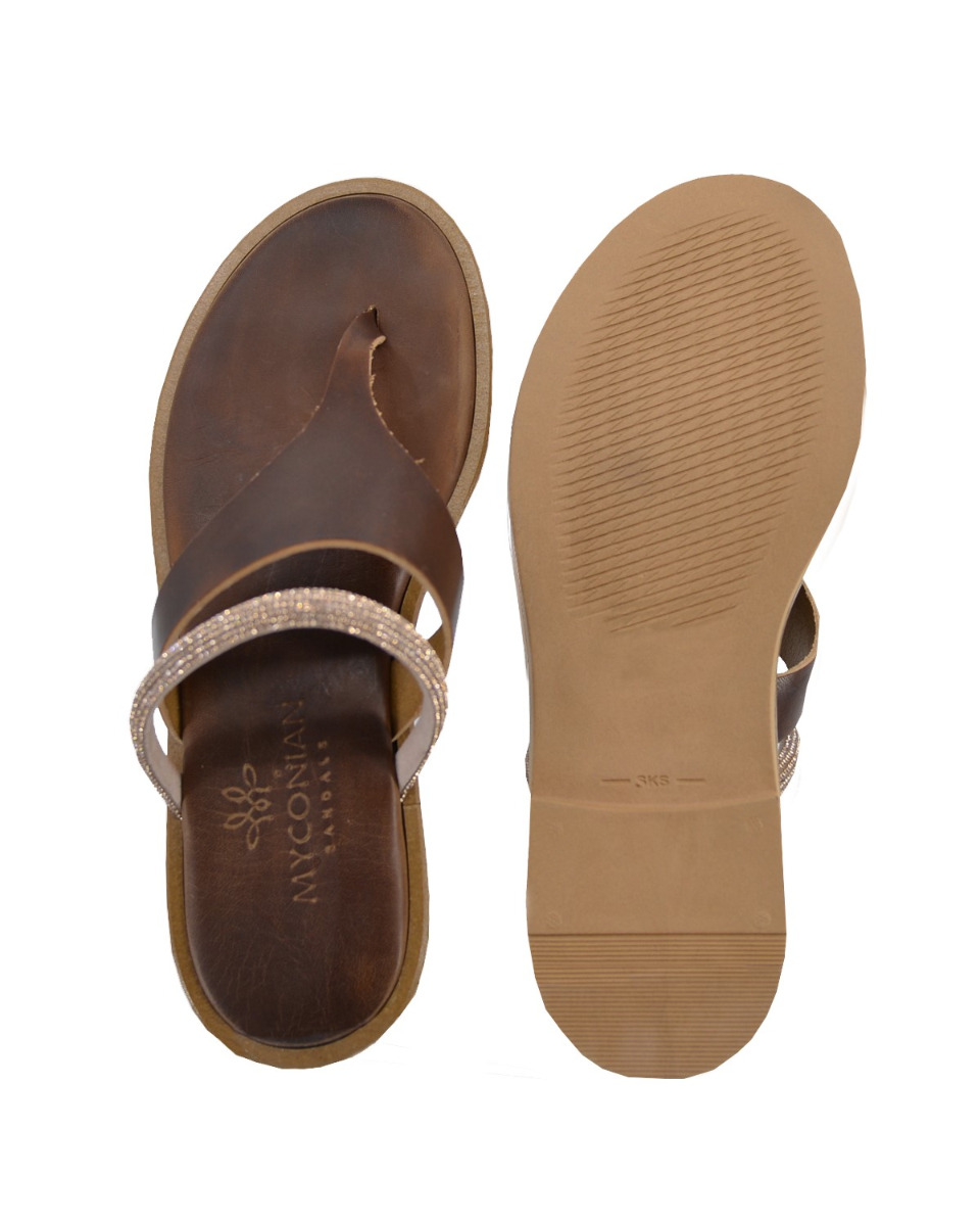 ΔΕΡΜΑΤΙΝΕΣ ΓΥΝΑΙΚΕΙΕΣ ΠΑΝΤΟΦΛΕΣ: 53-W-2105 (BROWN) - Image 6