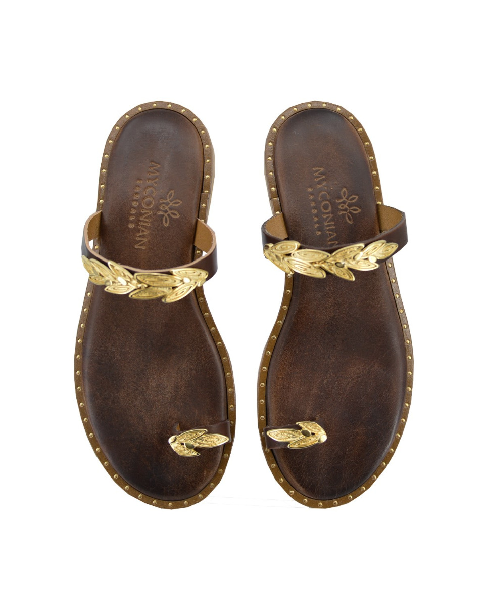 ΔΕΡΜΑΤΙΝΕΣ ΓΥΝΑΙΚΕΙΕΣ ΠΑΝΤΟΦΛΕΣ: 53-W-221381 (BROWN) - Image 3