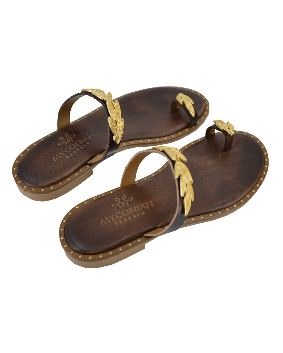 ΔΕΡΜΑΤΙΝΕΣ ΓΥΝΑΙΚΕΙΕΣ ΠΑΝΤΟΦΛΕΣ: 53-W-221381 (BROWN) - Image 5