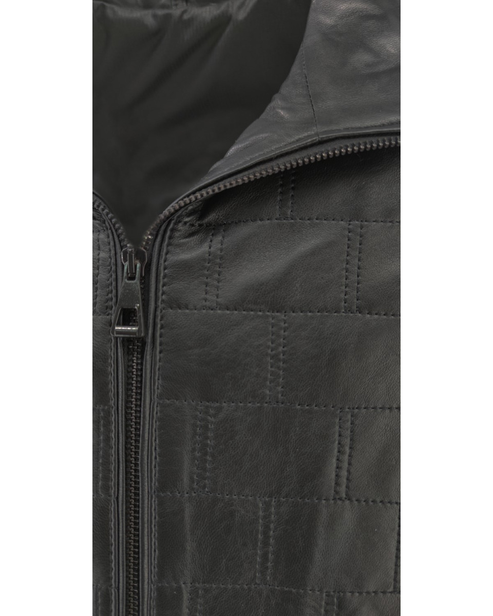 ΔΕΡΜΑΤΙΝΟ ΑΝΔΡΙΚΟ ΜΠΟΥΦΑΝ ΚΩΔΙΚΟΣ: 07-M-E-1292 (BLACK) - Image 10