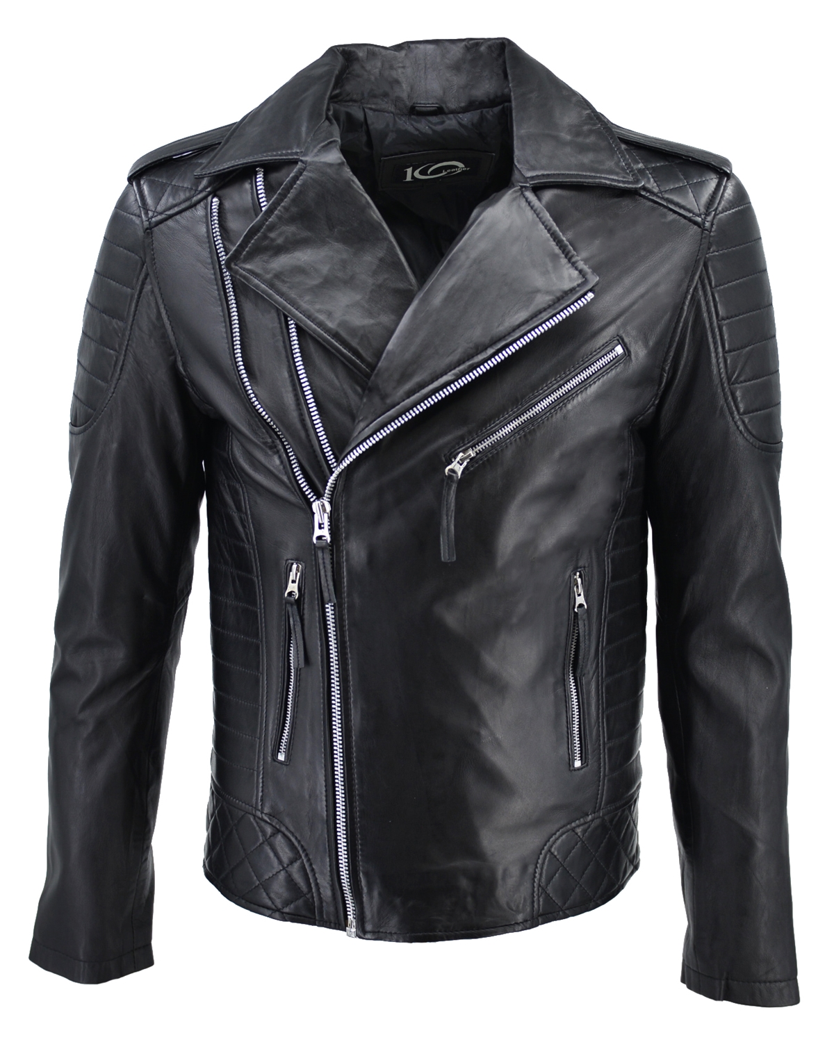 ΔΕΡΜΑΤΙΝΟ ΑΝΔΡΙΚΟ ΜΠΟΥΦΑΝ ΚΩΔΙΚΟΣ: 49-M-1151-SILVER (BLACK) - Image 9