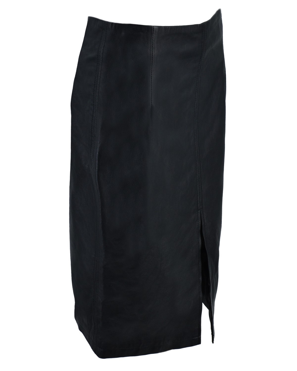 ΔΕΡΜΑΤΙΝΗ ΓΥΝΑΙΚΕΙΑ ΦΟΥΣΤΑ ΚΩΔΙΚΟΣ: 37-W-SKIRT-2 (BLACK) - Image 6