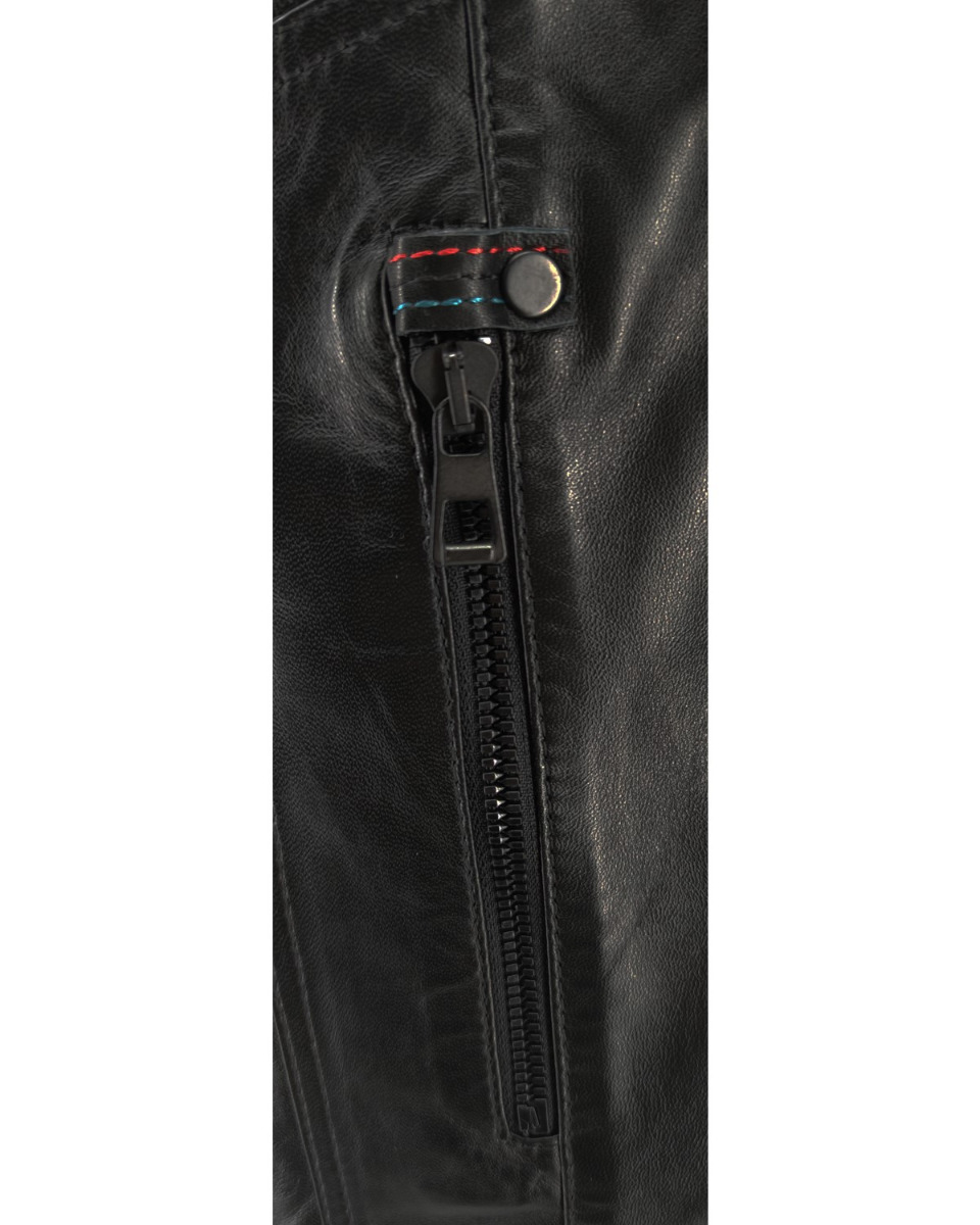ΔΕΡΜΑΤΙΝΟ ΑΝΔΡΙΚΟ ΜΠΟΥΦΑΝ ΚΩΔΙΚΟΣ: 47S-M-079-COL (BLACK) - Image 7