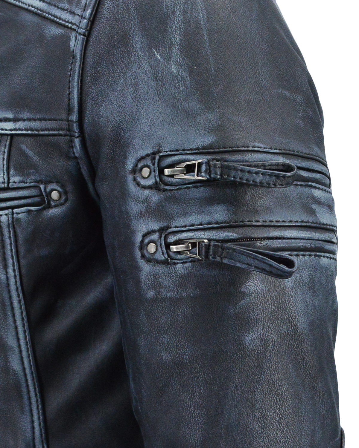 ΔΕΡΜΑΤΙΝΟ ΑΝΔΡΙΚΟ ΜΠΟΥΦΑΝ ΚΩΔΙΚΟΣ: 37-M-EKTOR (BLACK-GREY) - Image 9